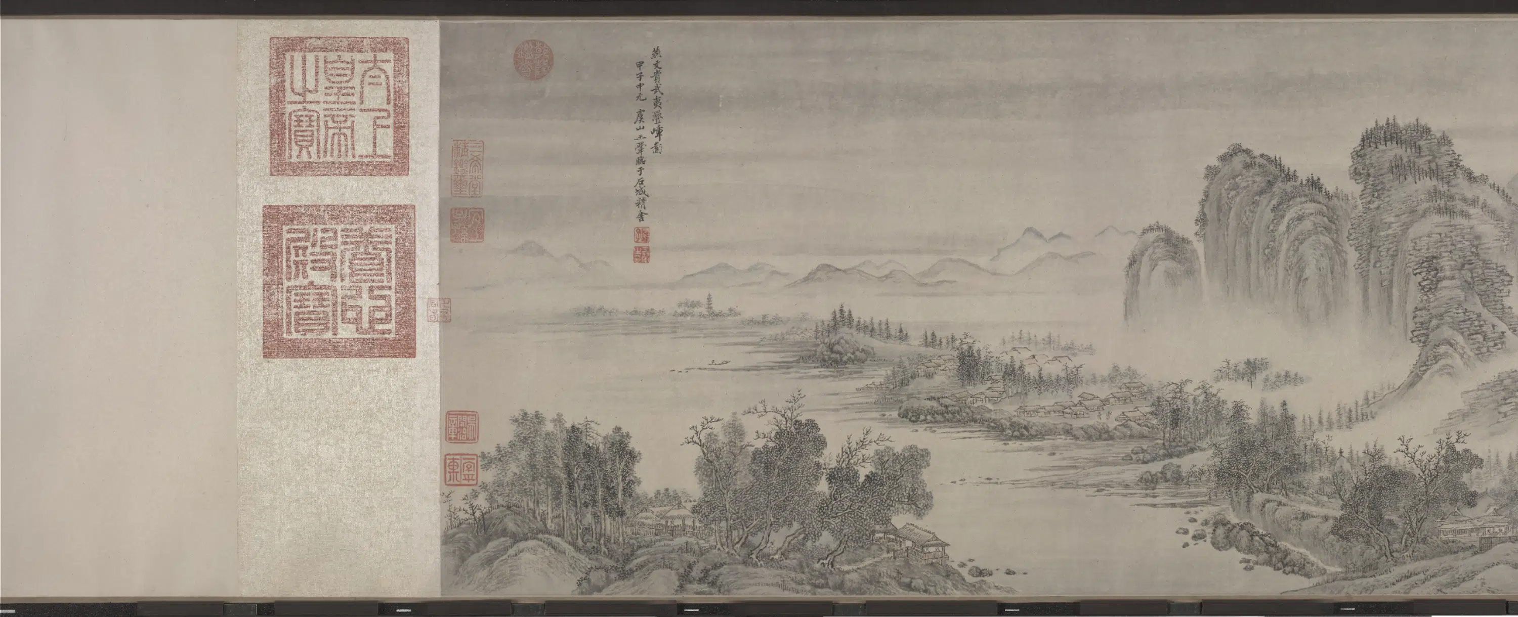 宋代【燕文贵】《王翚临燕文贵武夷叠嶂图卷》