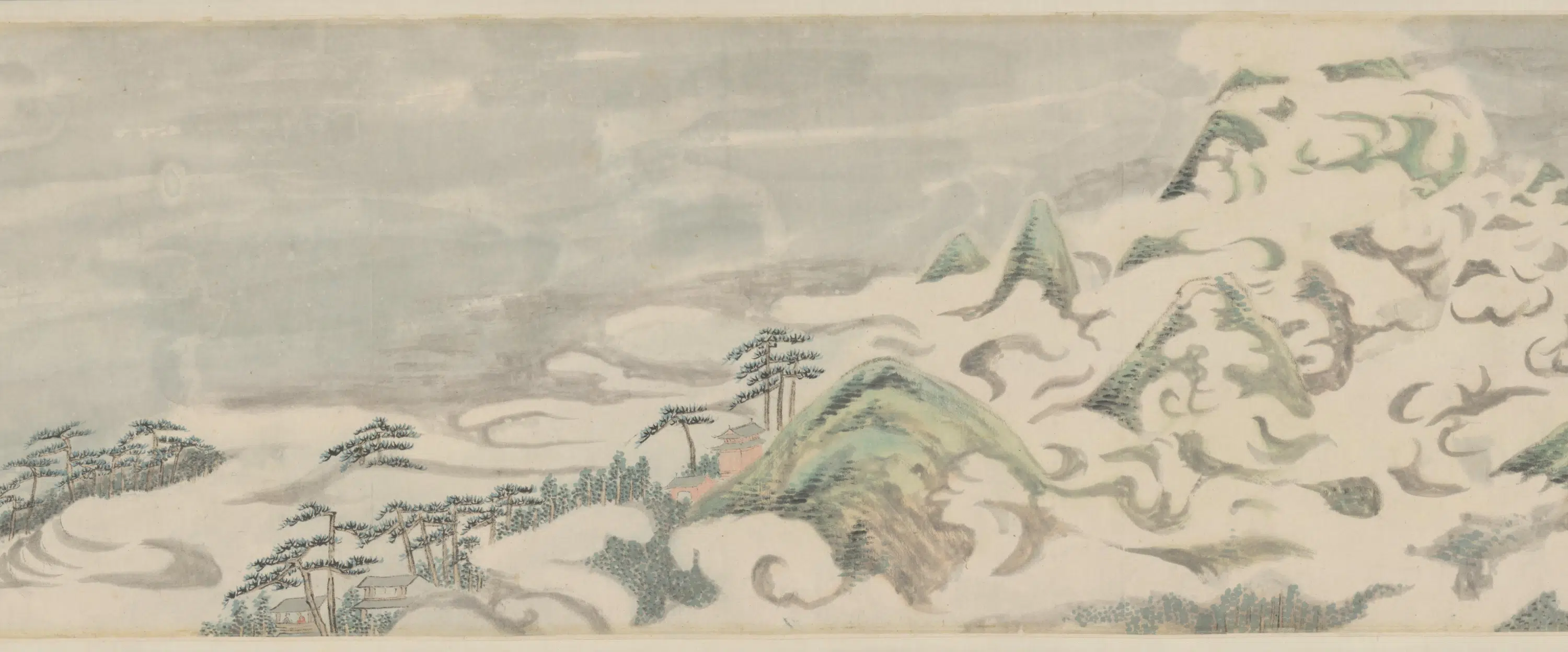 清代【萧云从】《仿古山水图屏》 第42张