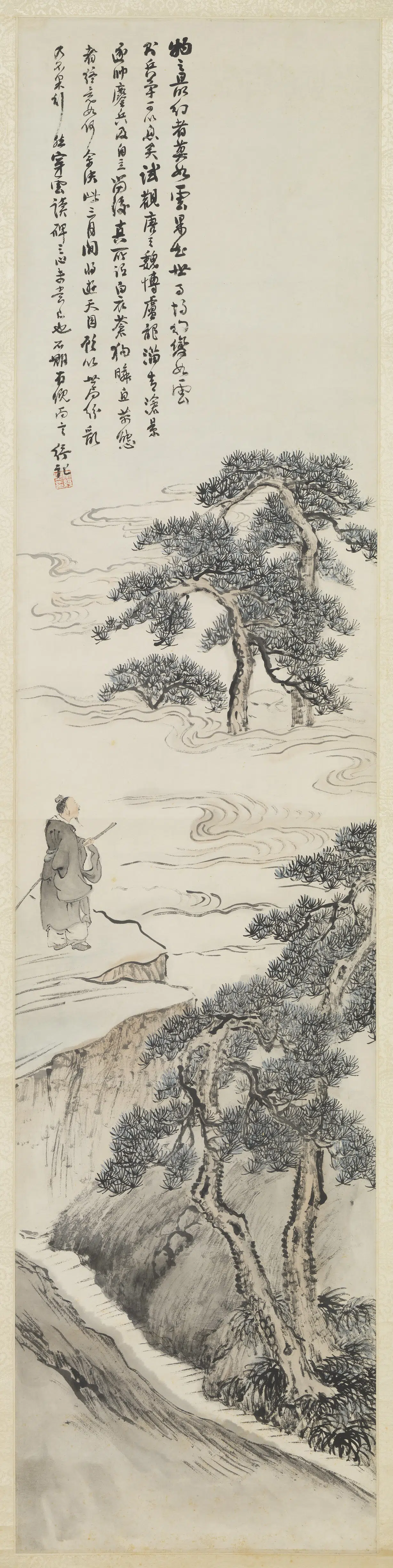 清代【林纾】《江南雨山四屏轴》 第2张 清代【林纾】《江南雨山四屏轴》 第2张