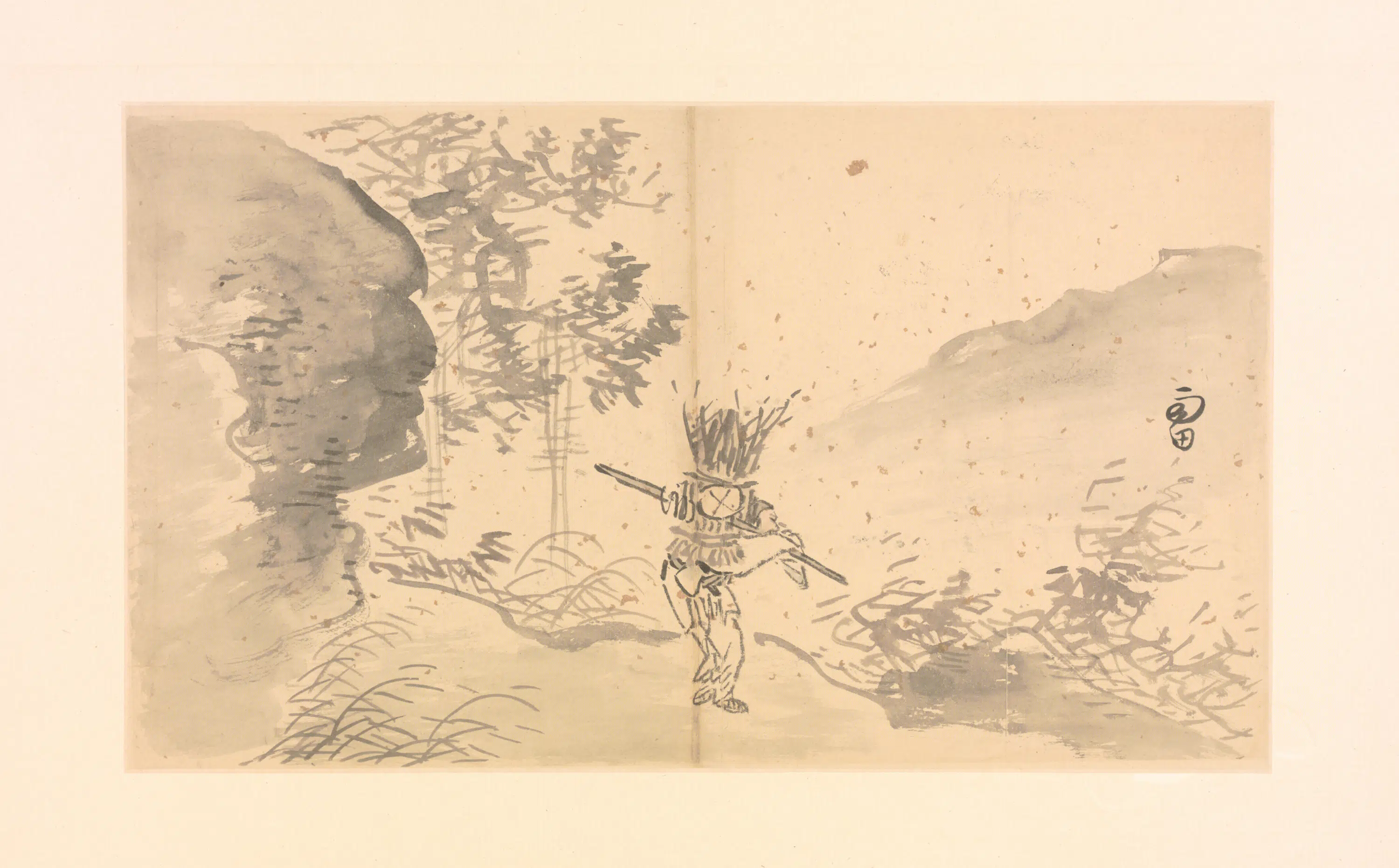 明朝【施雨】《山水花卉册》 第17张