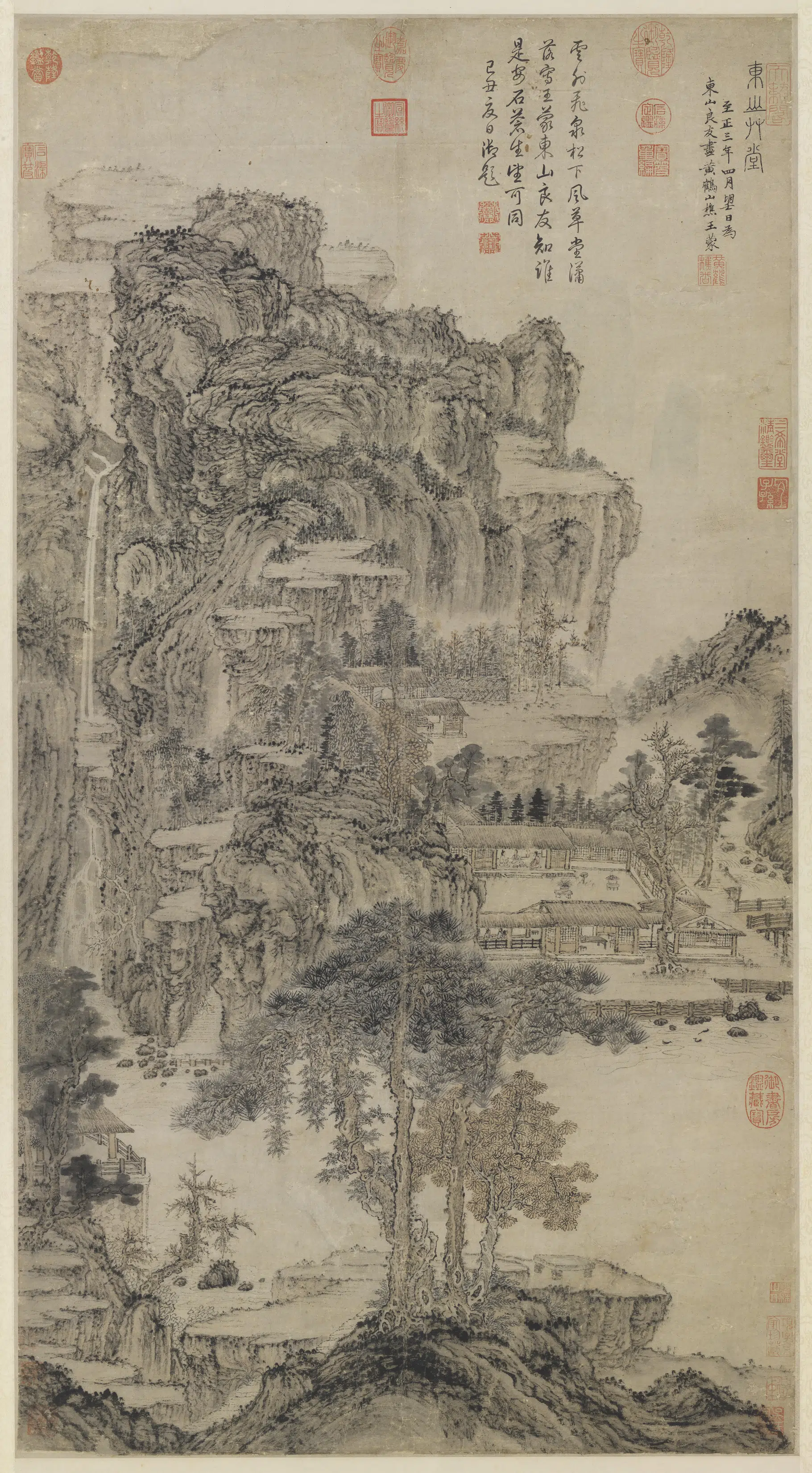 元朝【王蒙】《东山草堂图轴》