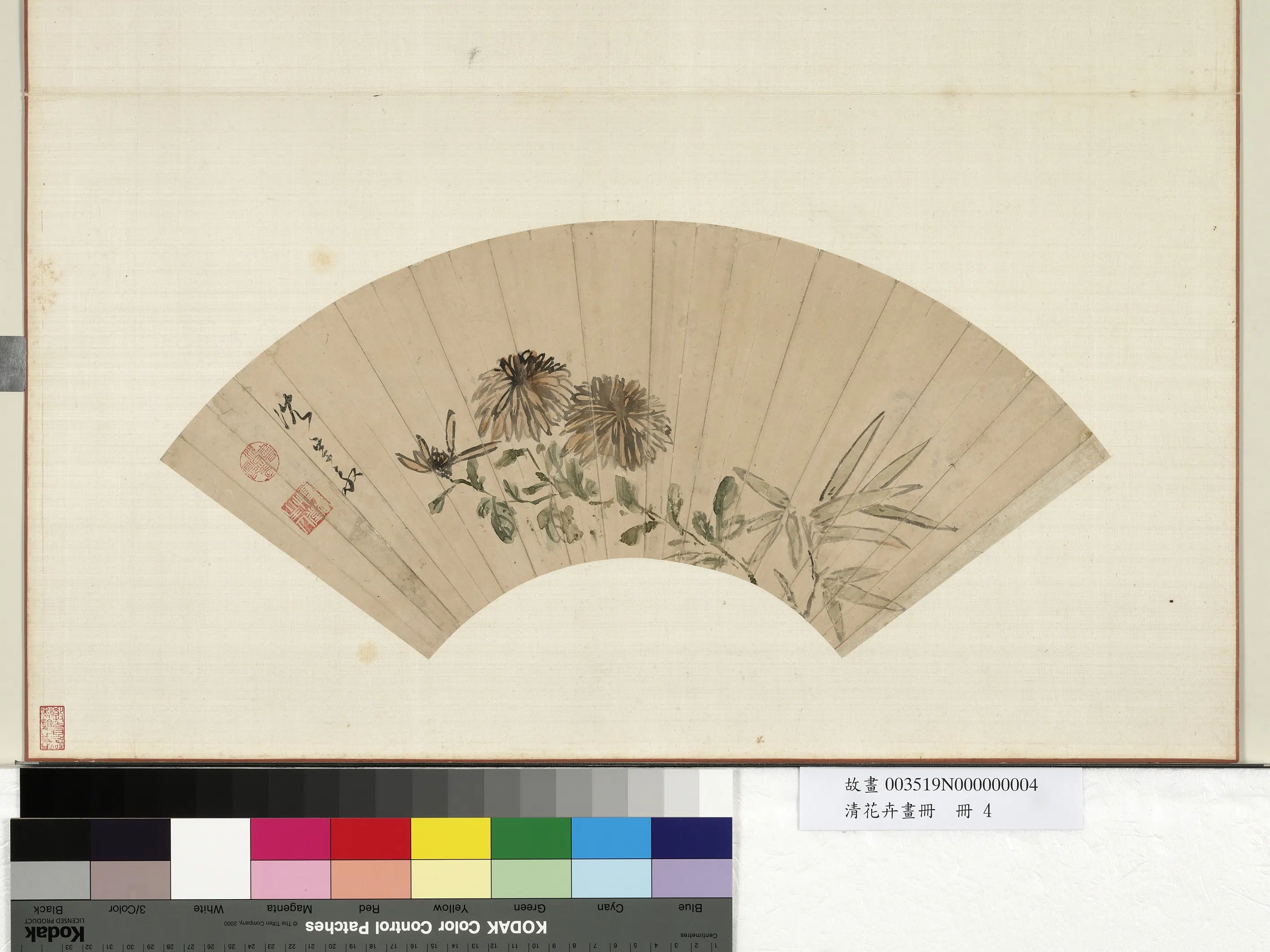 清代【沈宗敬】《菊花图-花卉画册》