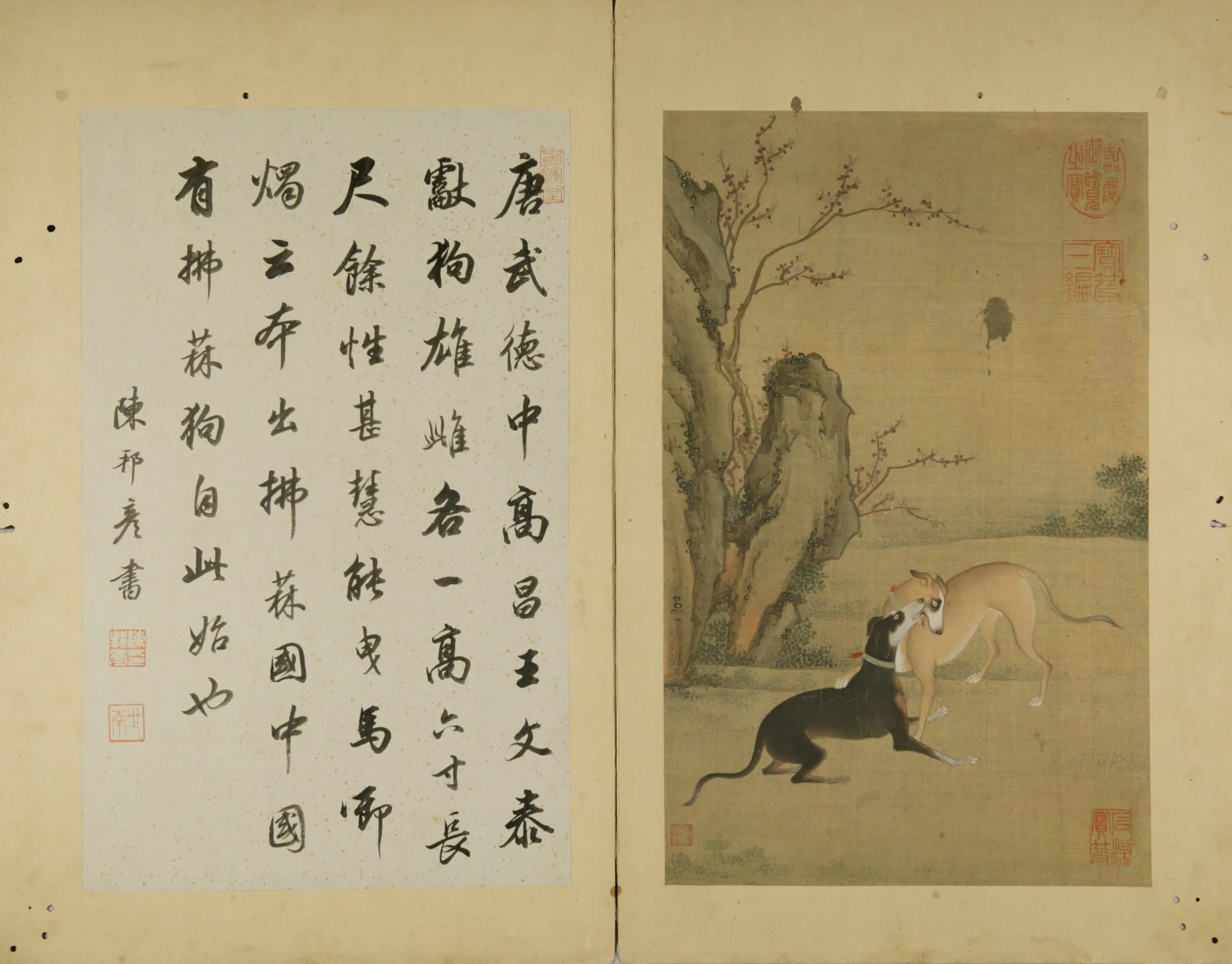 清代【清人】《猎犬图册-1》 第1张