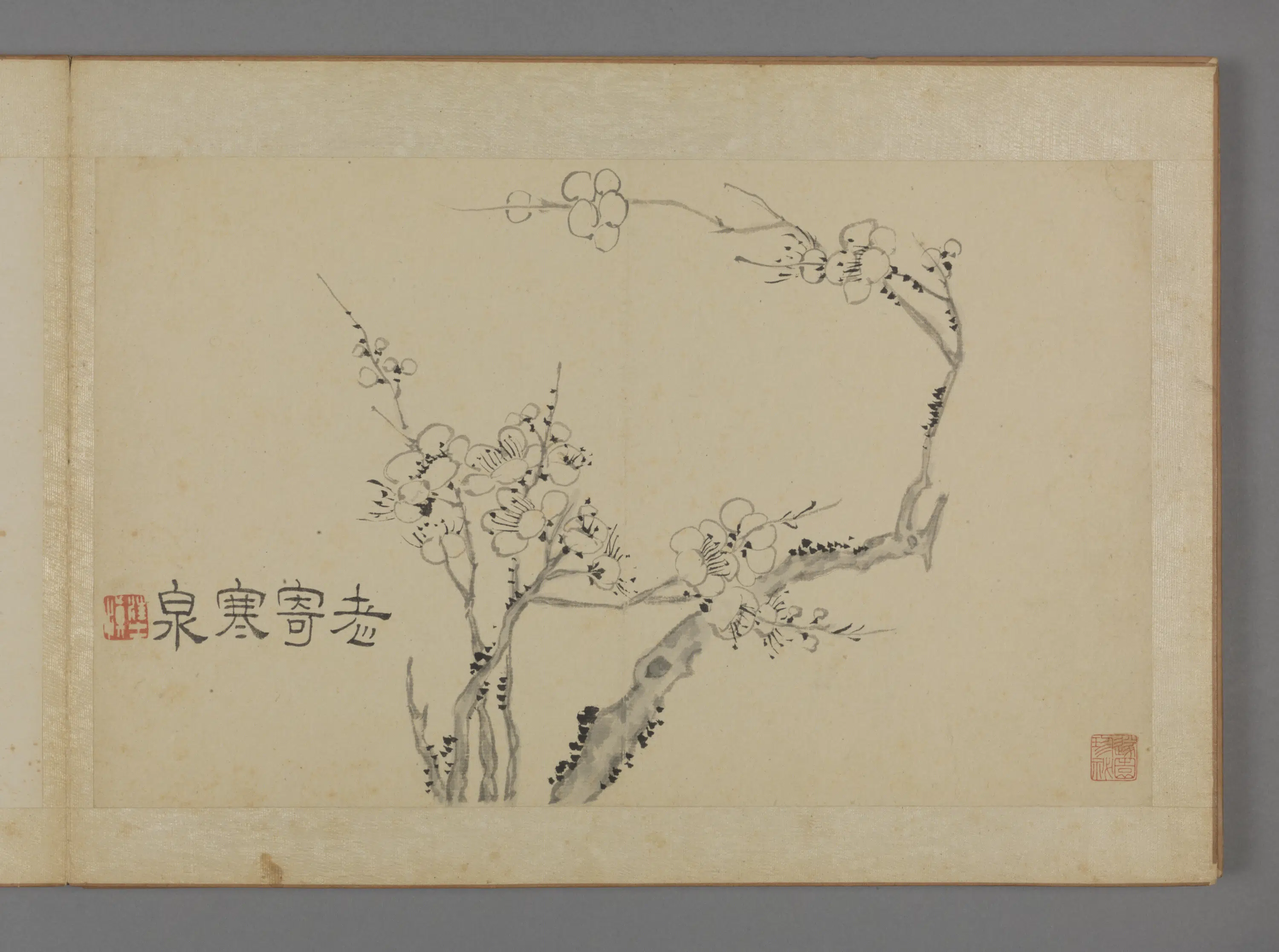 清代【汪士慎】《兰梅册（10开）缺1》 第5张