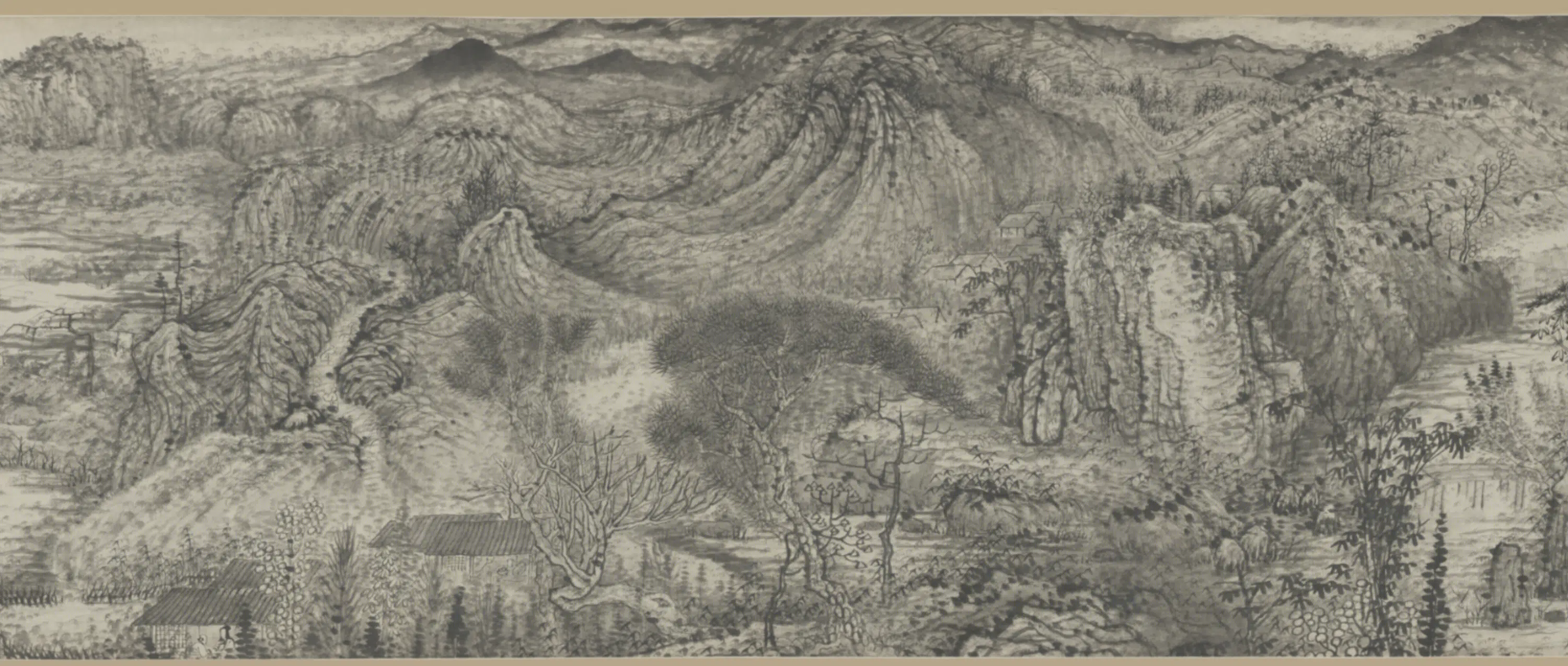 清代【原济】《搜尽奇峰图卷》 第4张