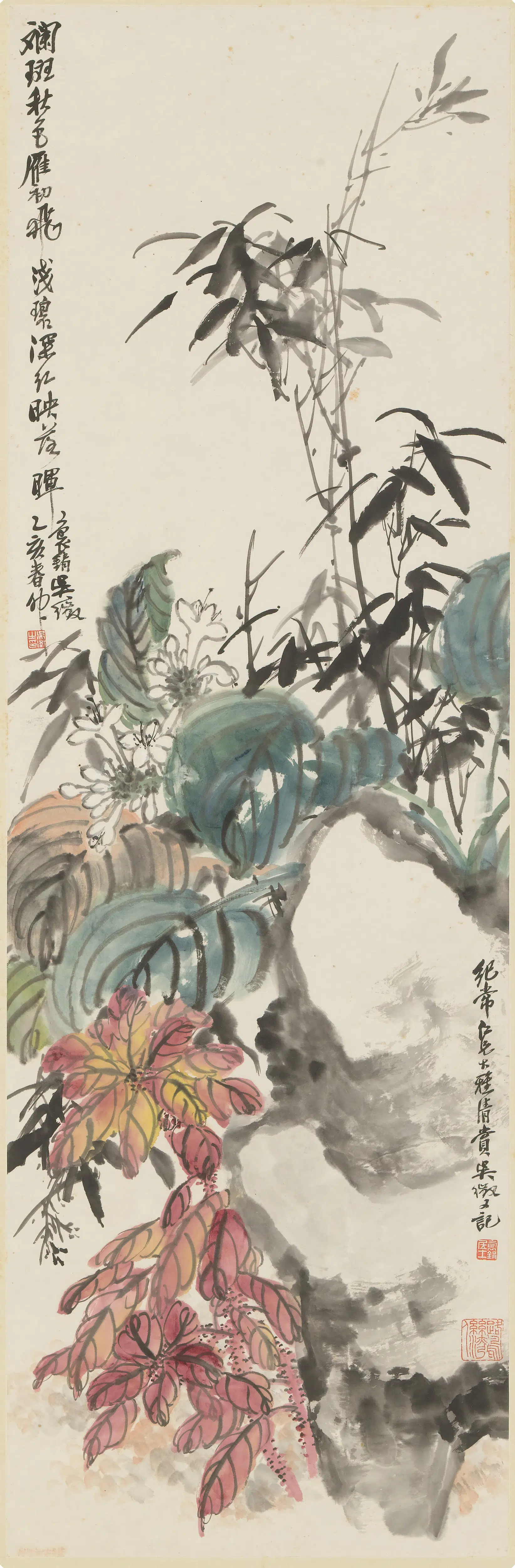 近现代【吴徵】《花卉图轴》