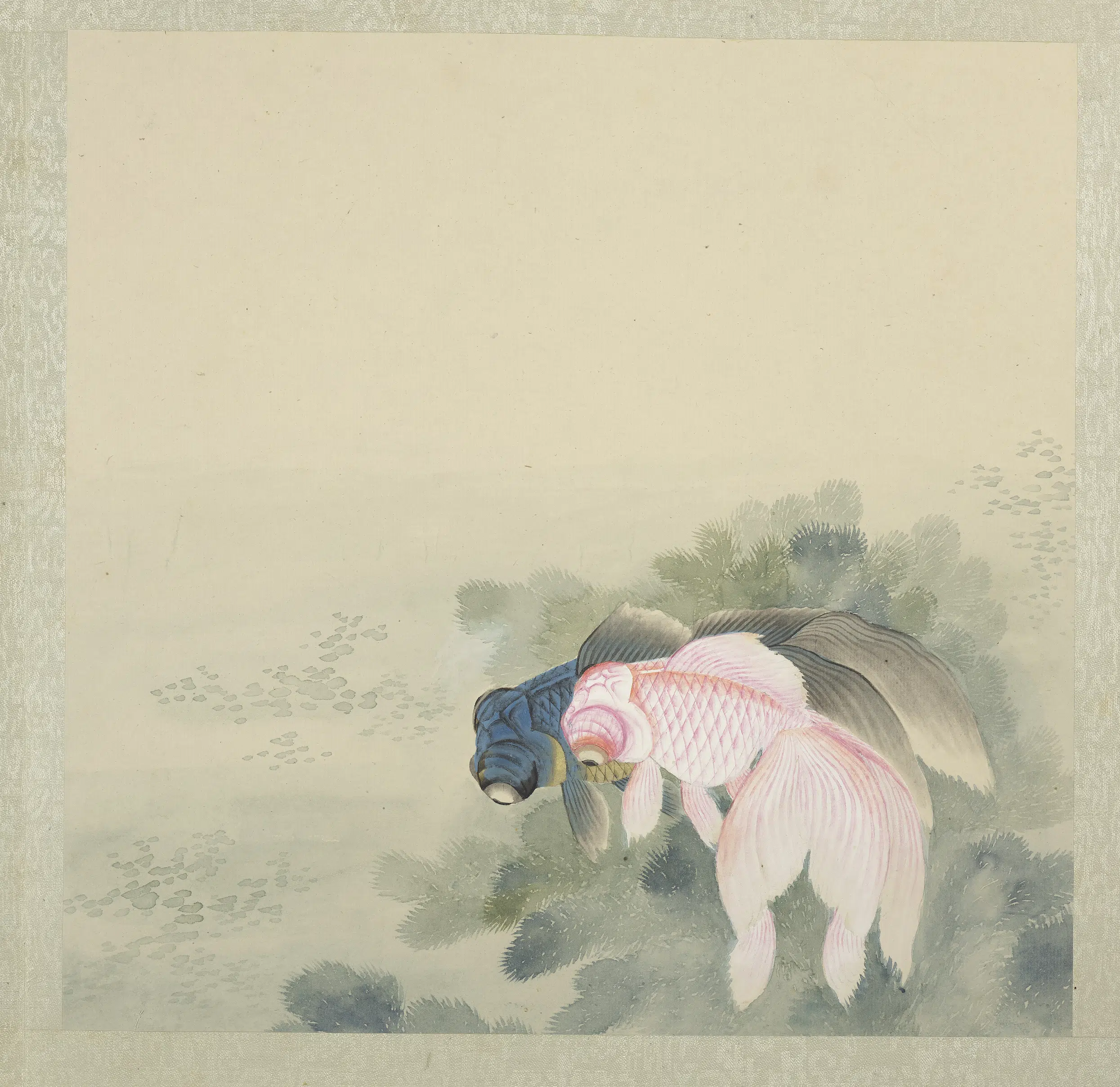 《无名氏画鱼册-金鱼十》
