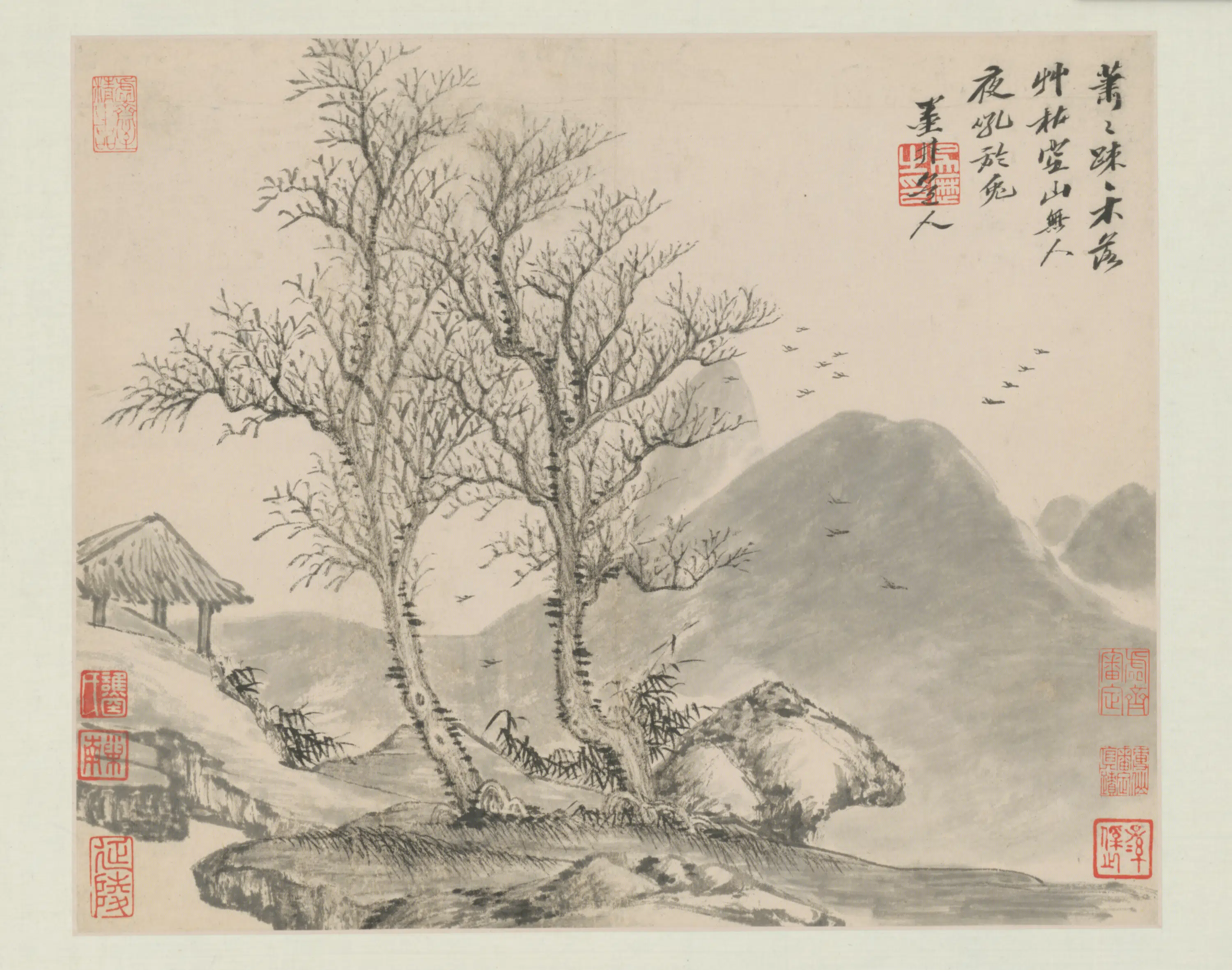 清代【吴历】《山水图册-10开》 第10张