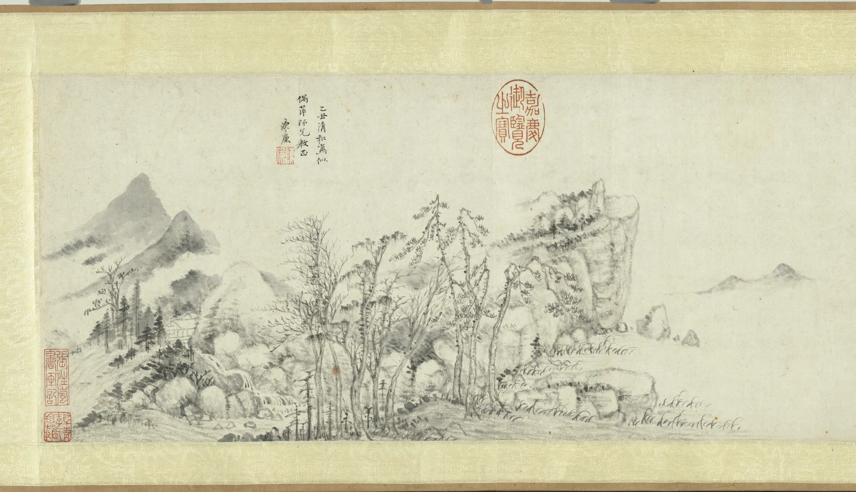 明朝【沈士充】《山水图-明云间十一家山水卷》