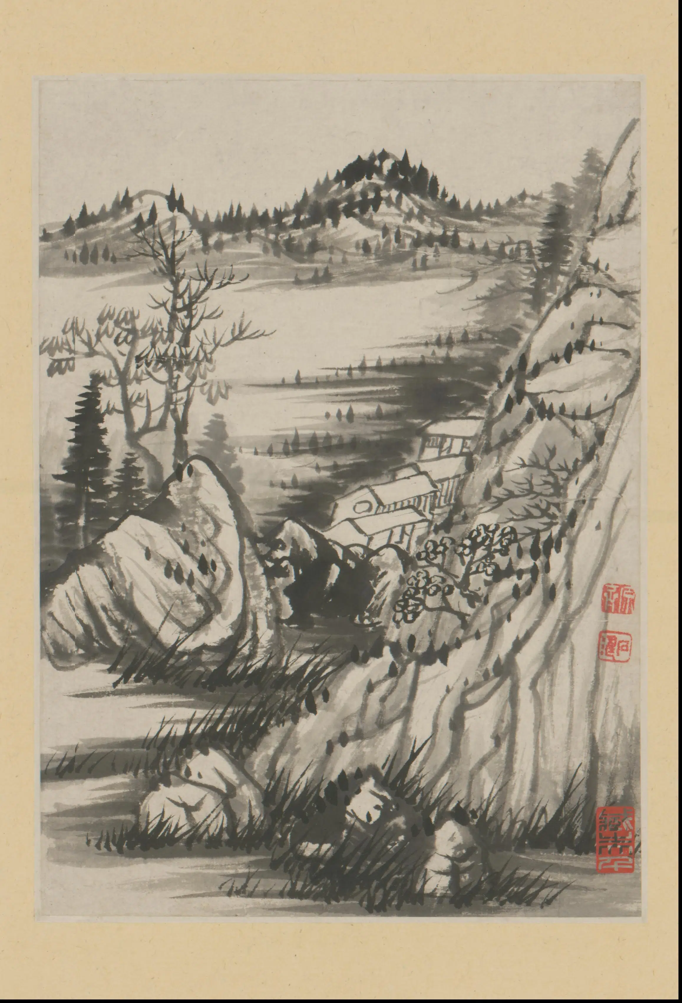 清代【石涛】《金山龙游寺诗意册（13开）》 第9张