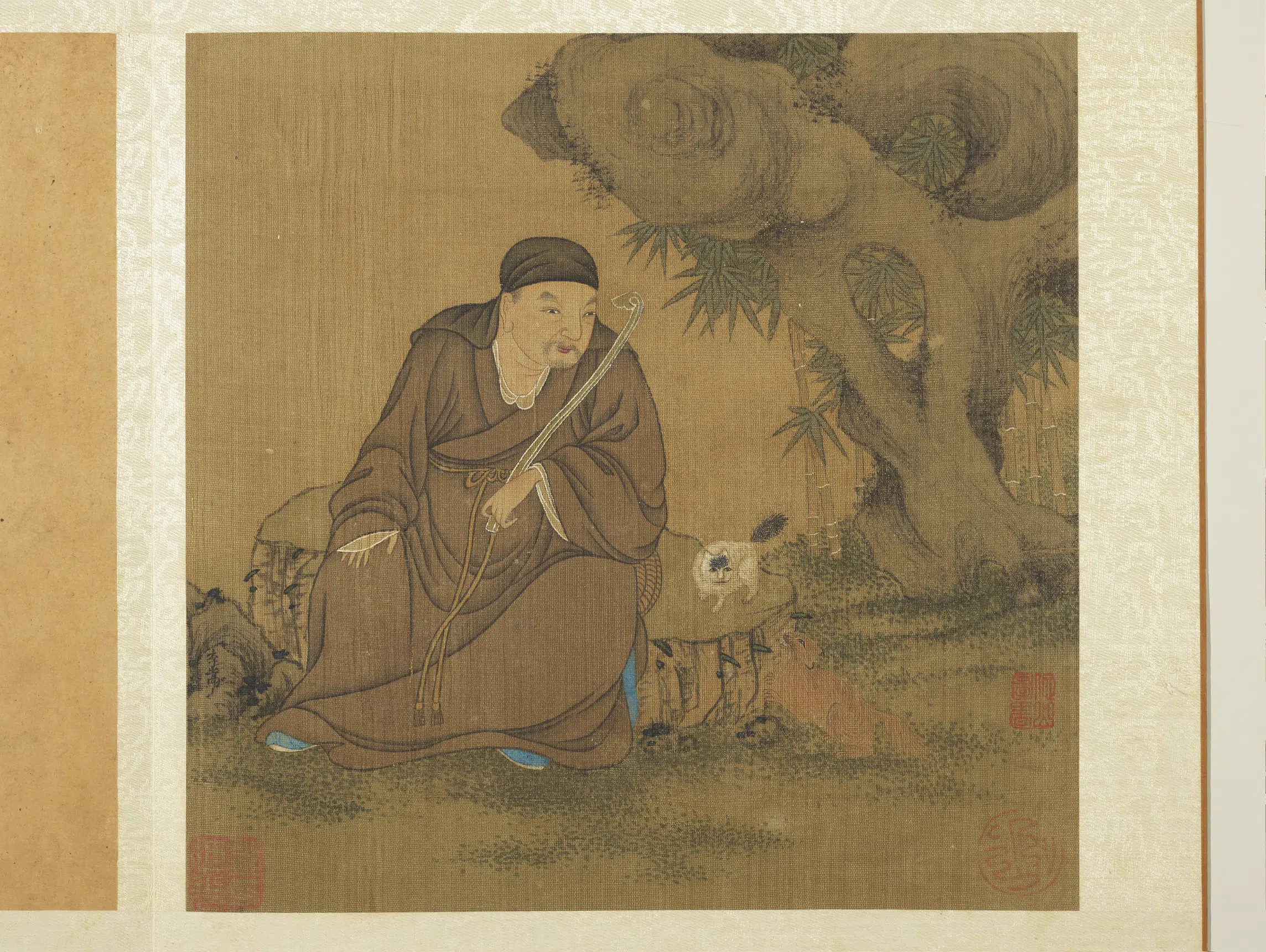 宋代《宋人十六应真像册-应真像（十六）》
