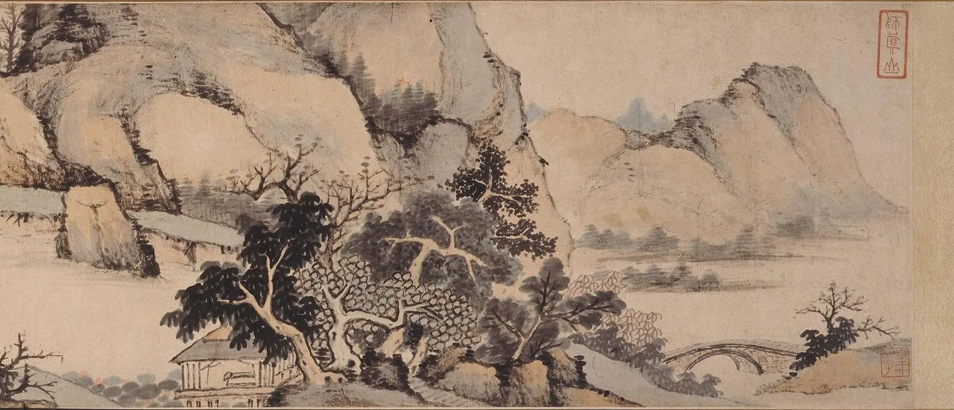 清代【戴本孝】《雨赏图卷》 第5张 清代【戴本孝】《雨赏图卷》 第5张