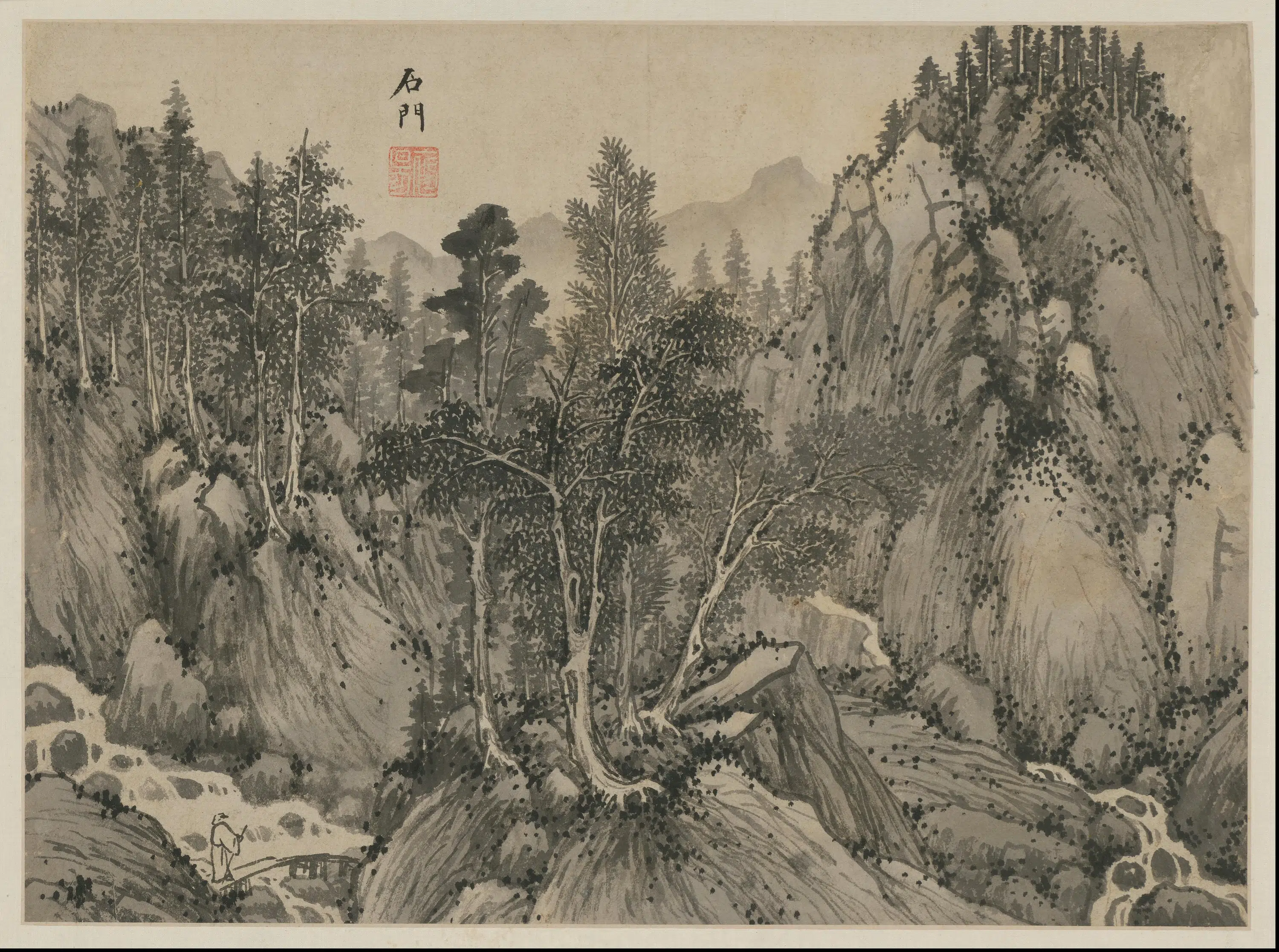 明朝【宋旭】《山水册》 第10张