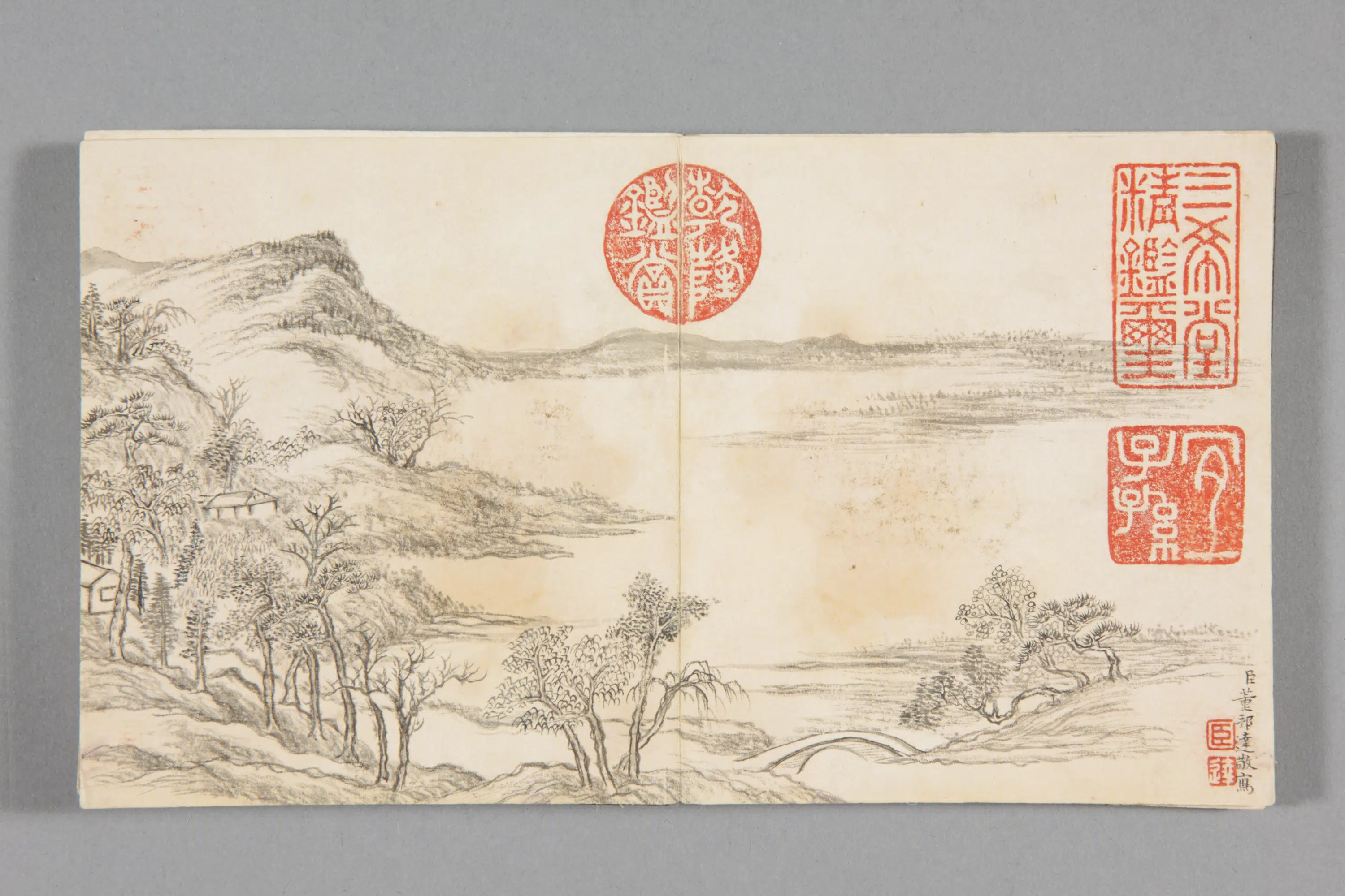 清代【董邦达】《山水册-1（8开）》