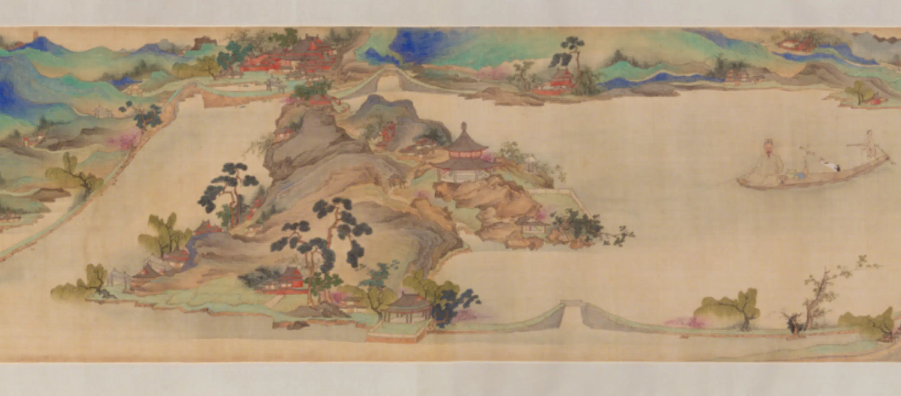 清代【章采】《谢彬画补景西湖载鹤图像卷》 第10张