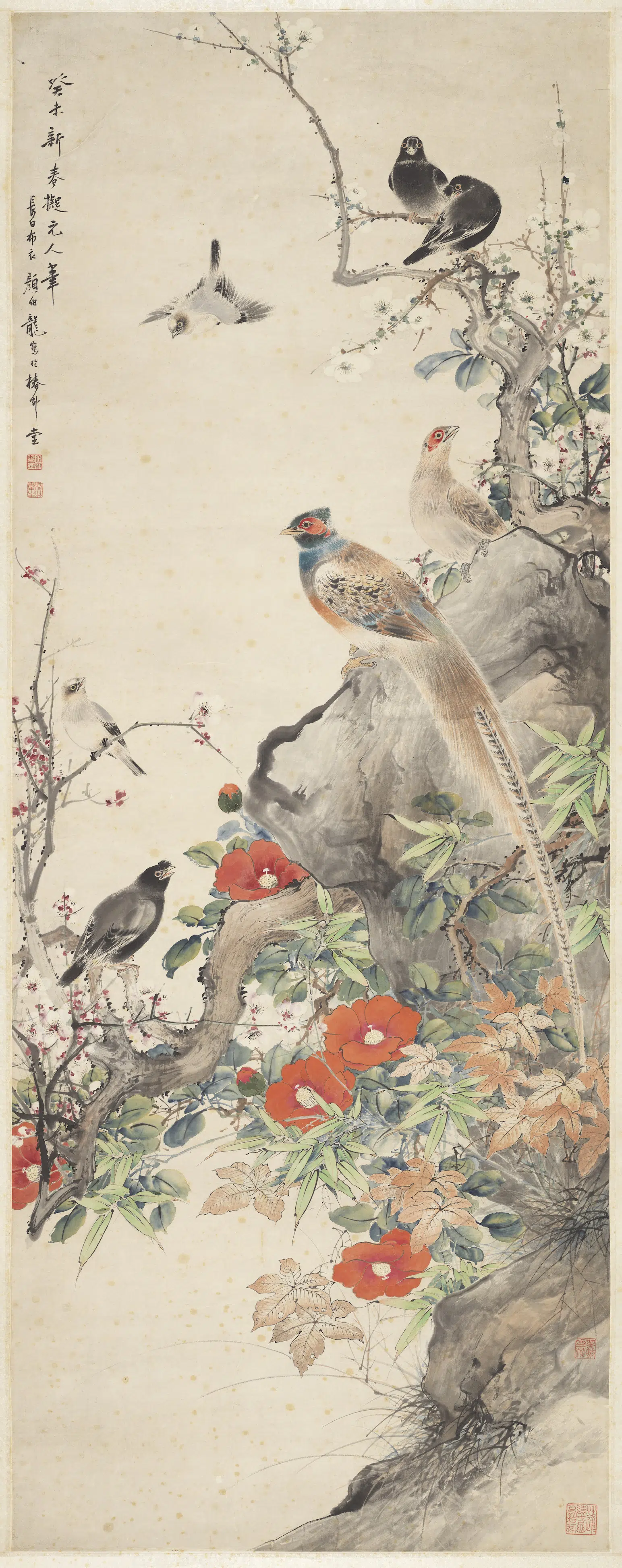 民国【颜伯龙】《花鸟单片》