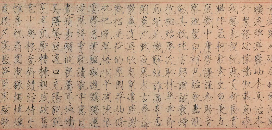 北宋【赵佶-宋徽宗】《楷书千字文卷》 第2张 北宋【赵佶-宋徽宗】《楷书千字文卷》 第2张