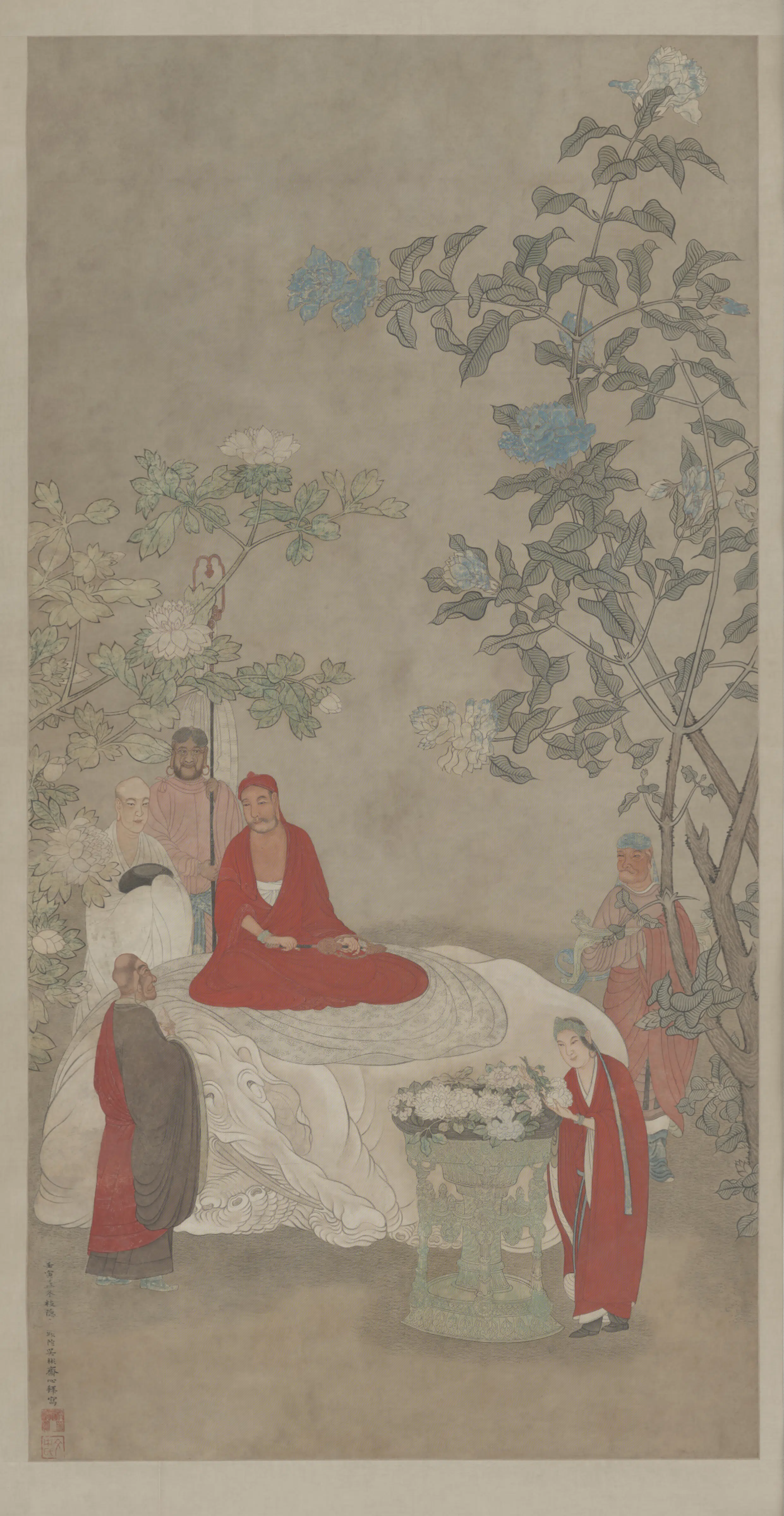 明朝【吴彬】《佛像轴》
