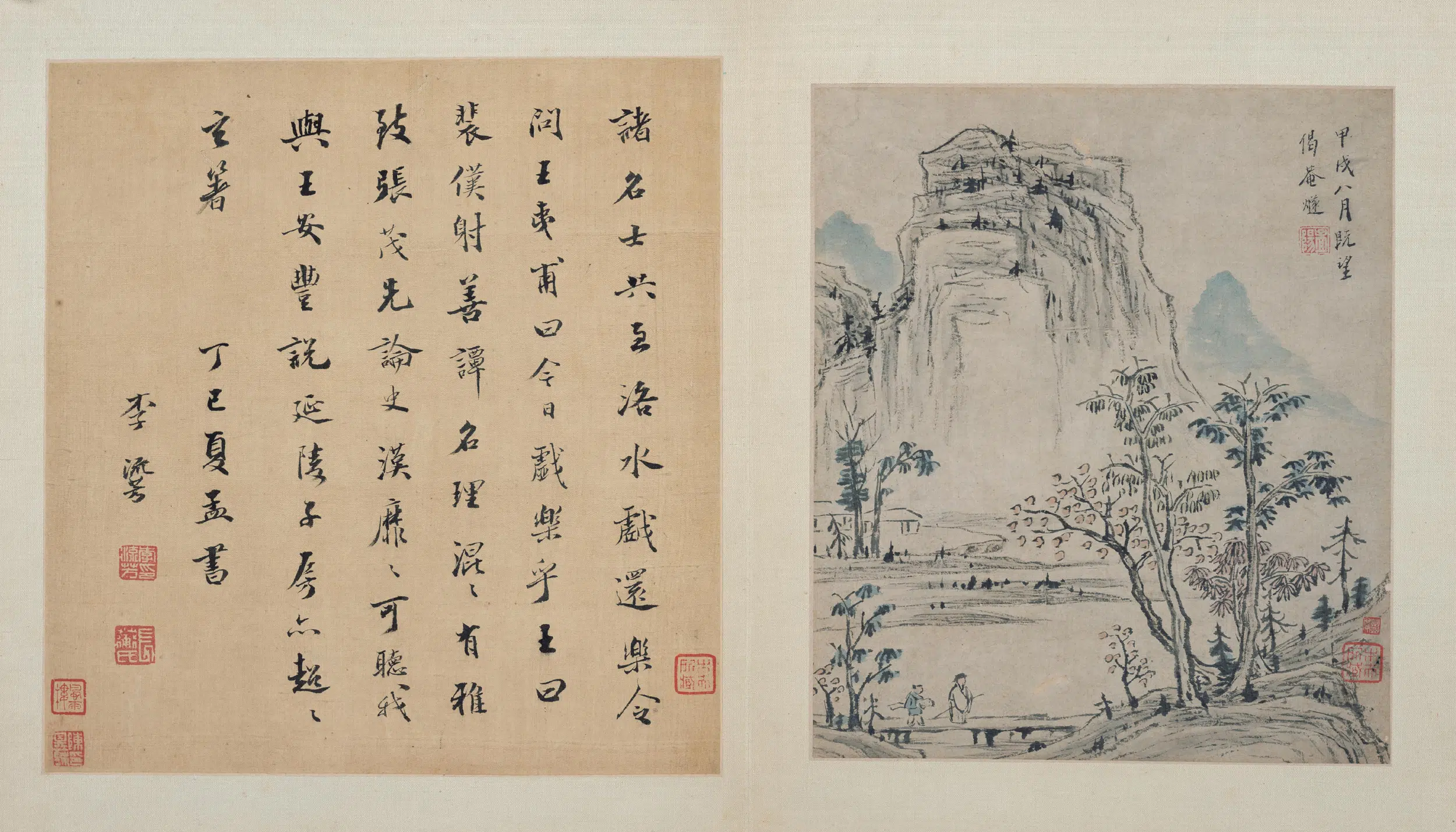 明朝【朱稚征】《嘉定诸家书画合册》 第3张