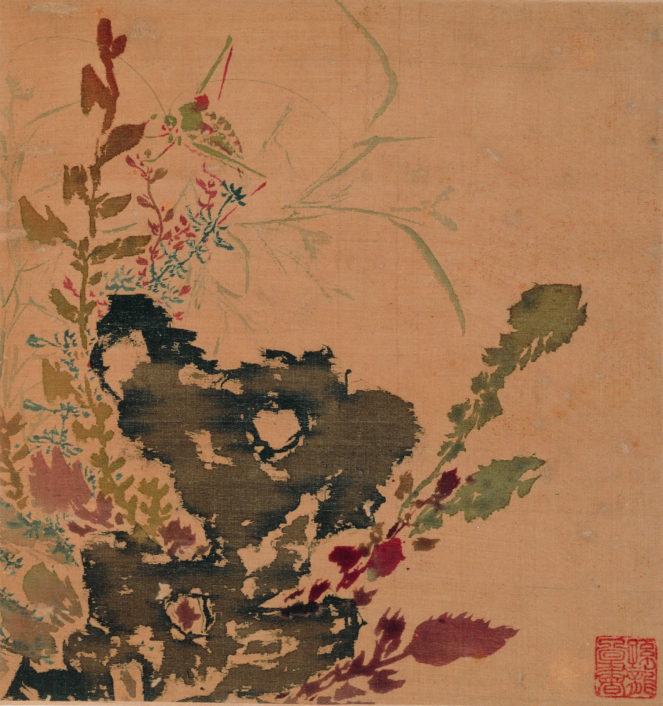 明朝【孙隆（孙龙）】《花鸟草虫册》 第3张