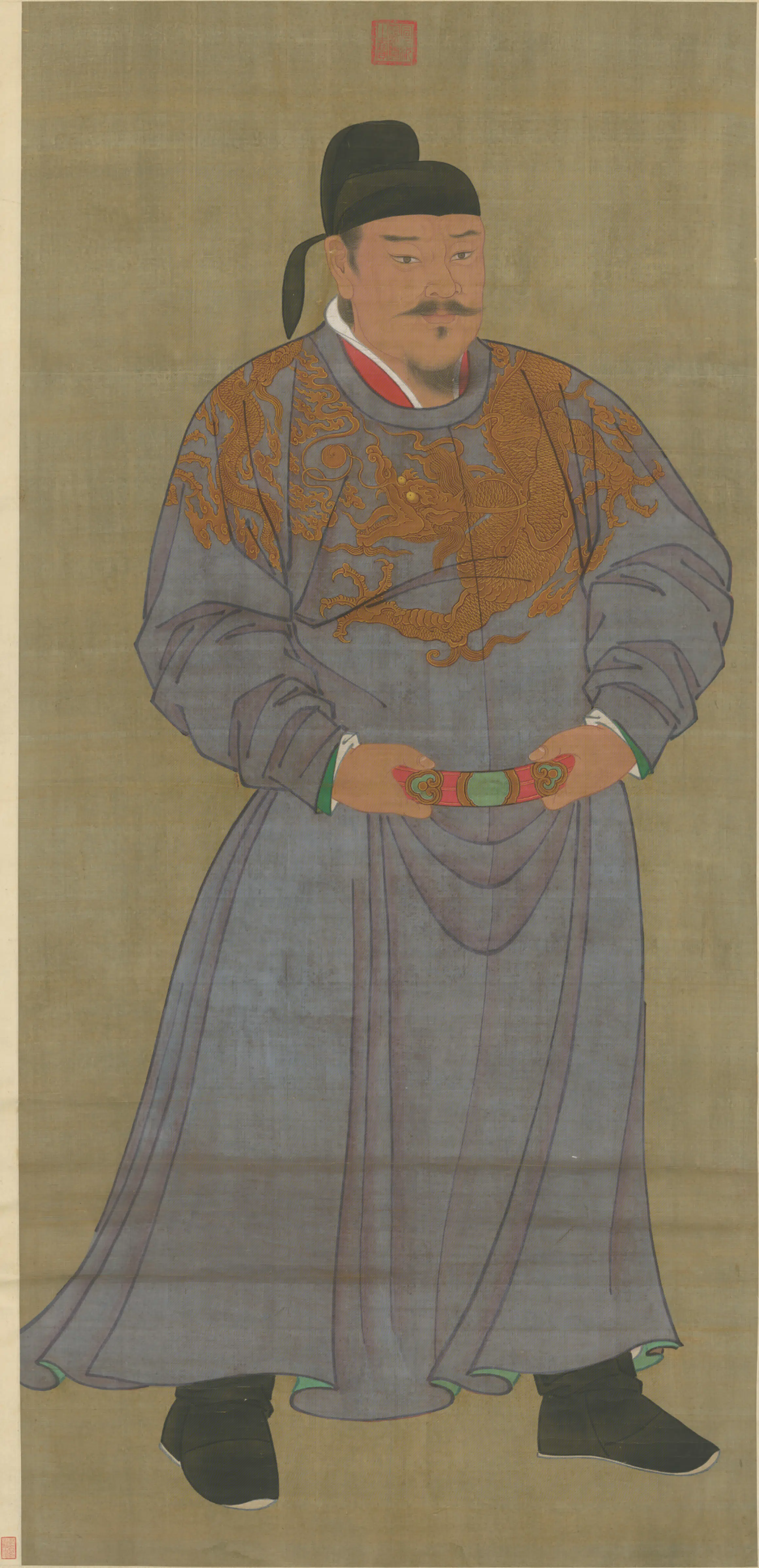 明朝【明人】《画李孝恭像轴》 第1张 明朝【明人】《画李孝恭像轴》 第1张