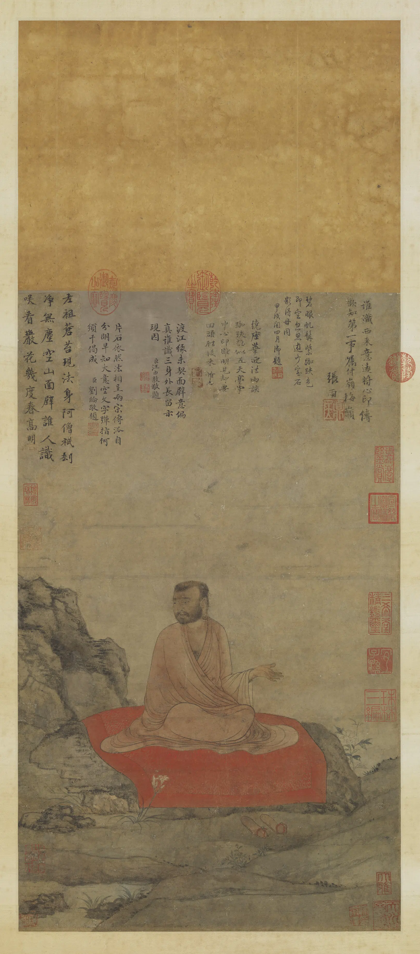 元代《元人达摩像图轴》 第1张 元代《元人达摩像图轴》 第1张