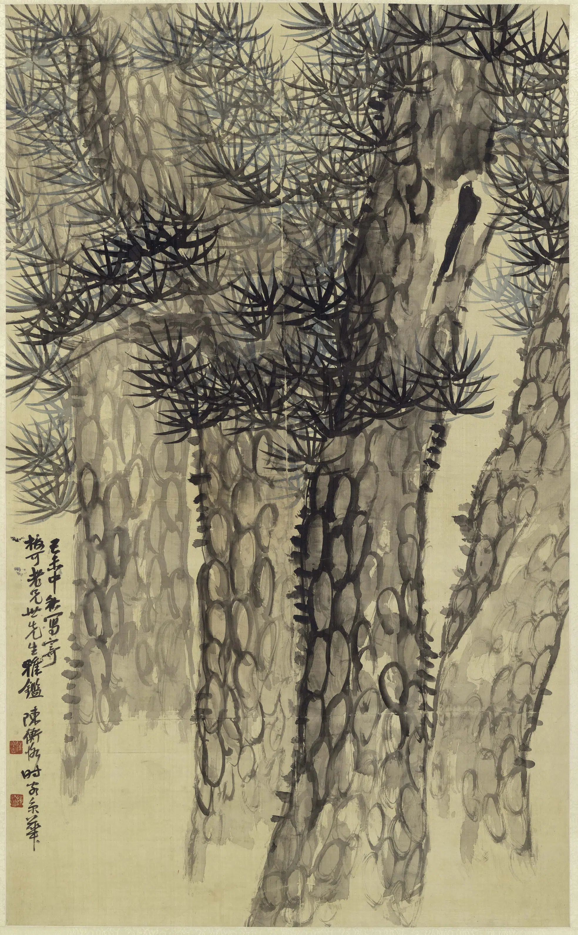 近现代【陈师曾(衡恪)】《松树图轴》