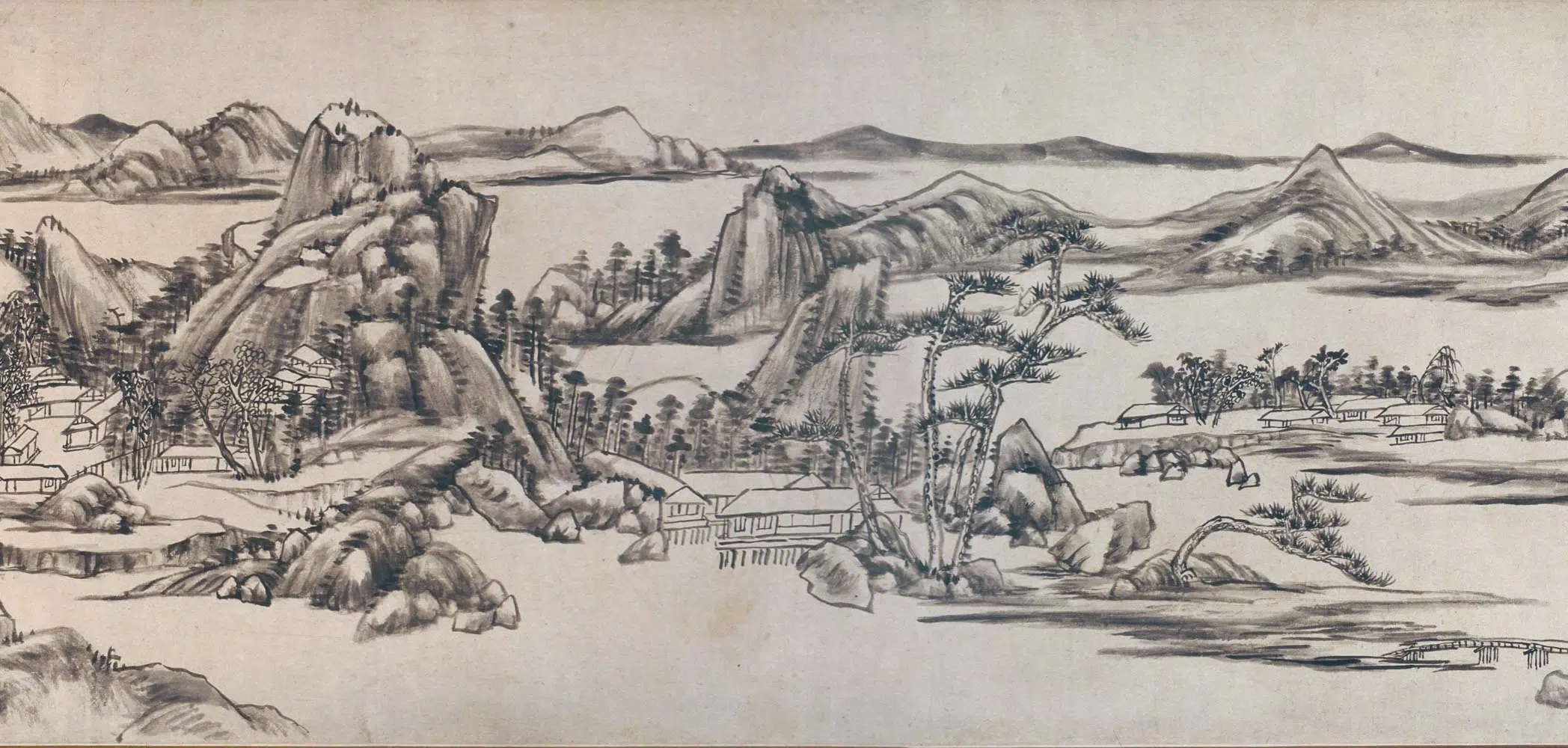 清代【王原祁】《仿子久富春山居图卷》 第5张