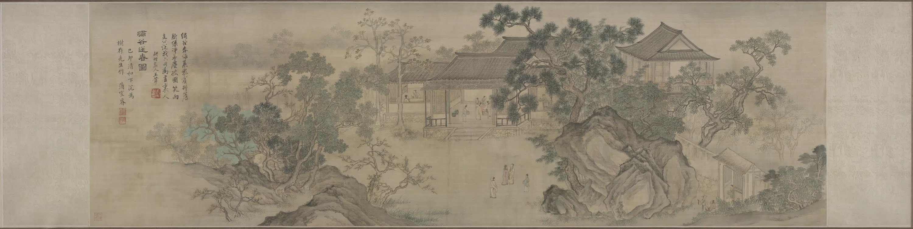 清代【上睿-瀞睿】《绣谷送春图卷》
