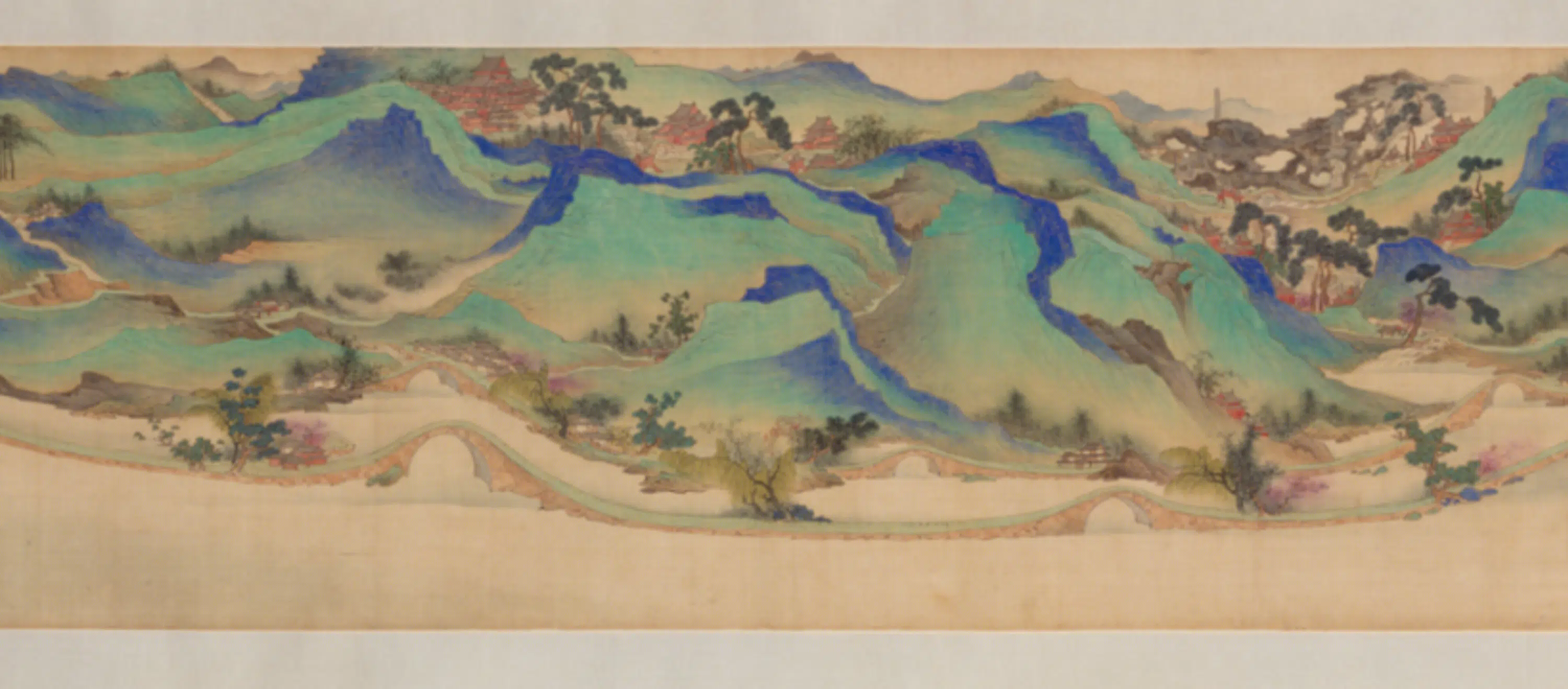 清代【章采】《谢彬画补景西湖载鹤图像卷》 第9张