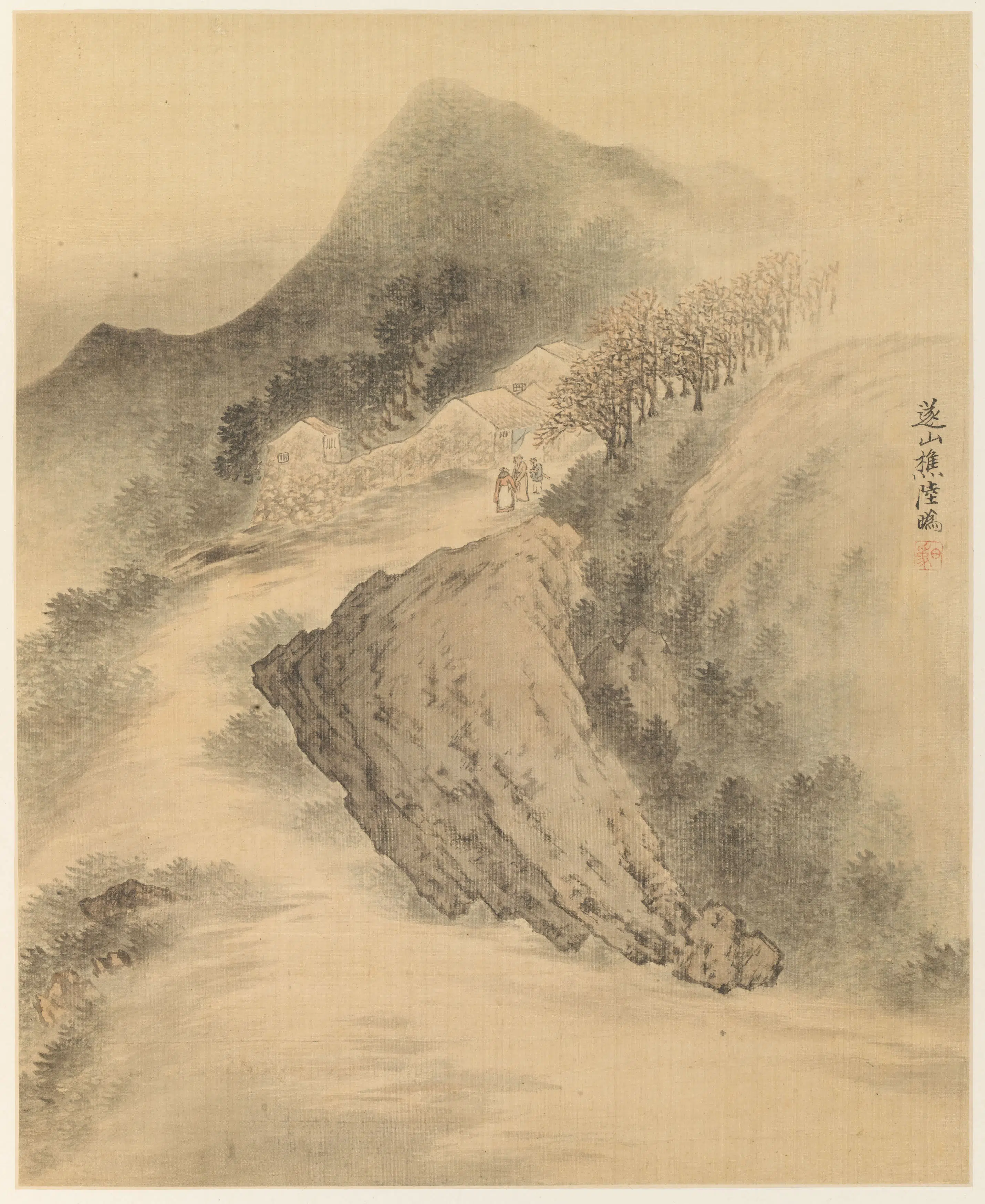 清代【赵绅】《等十家山水图册》