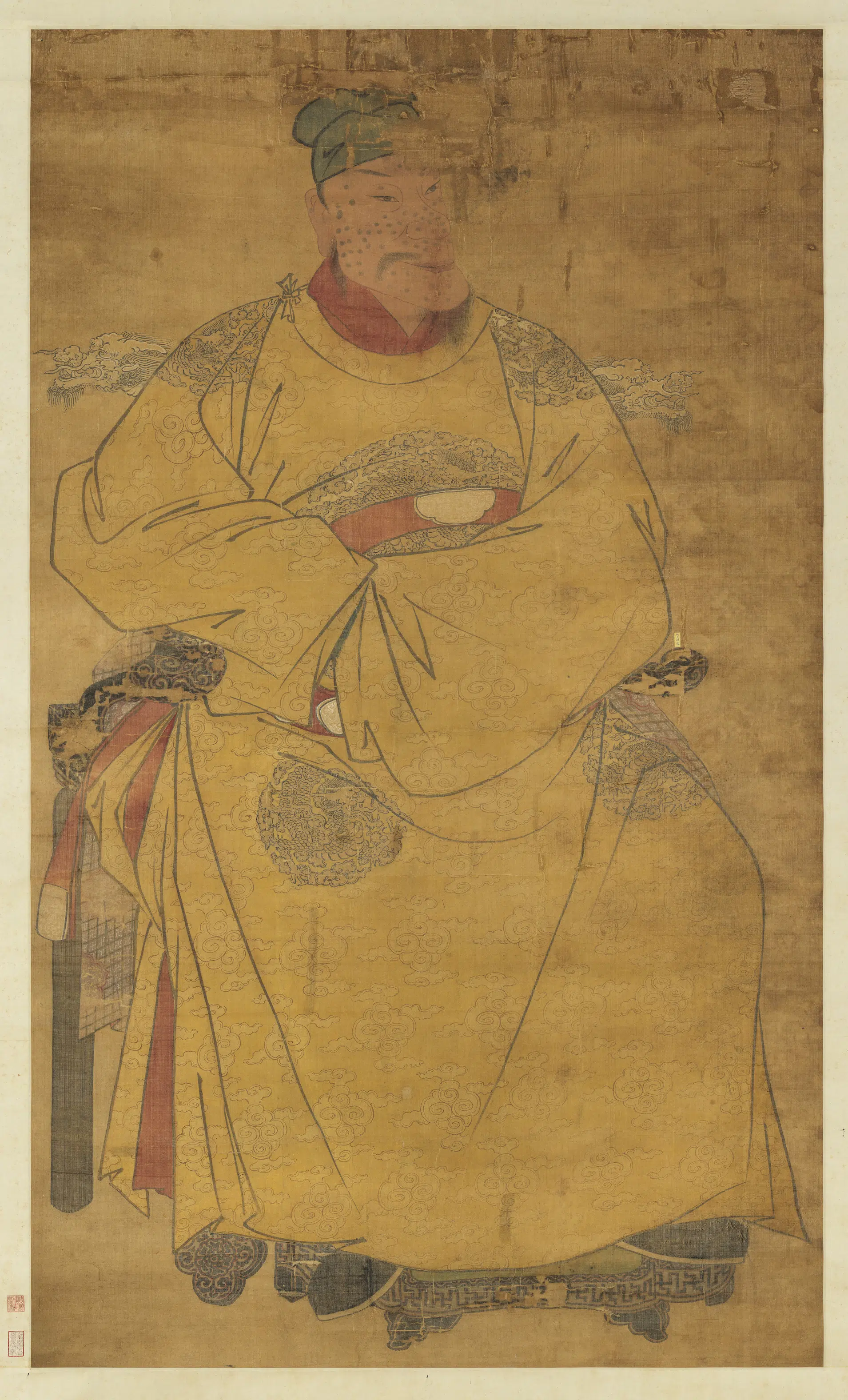 明朝《明太祖坐像（五）图轴》