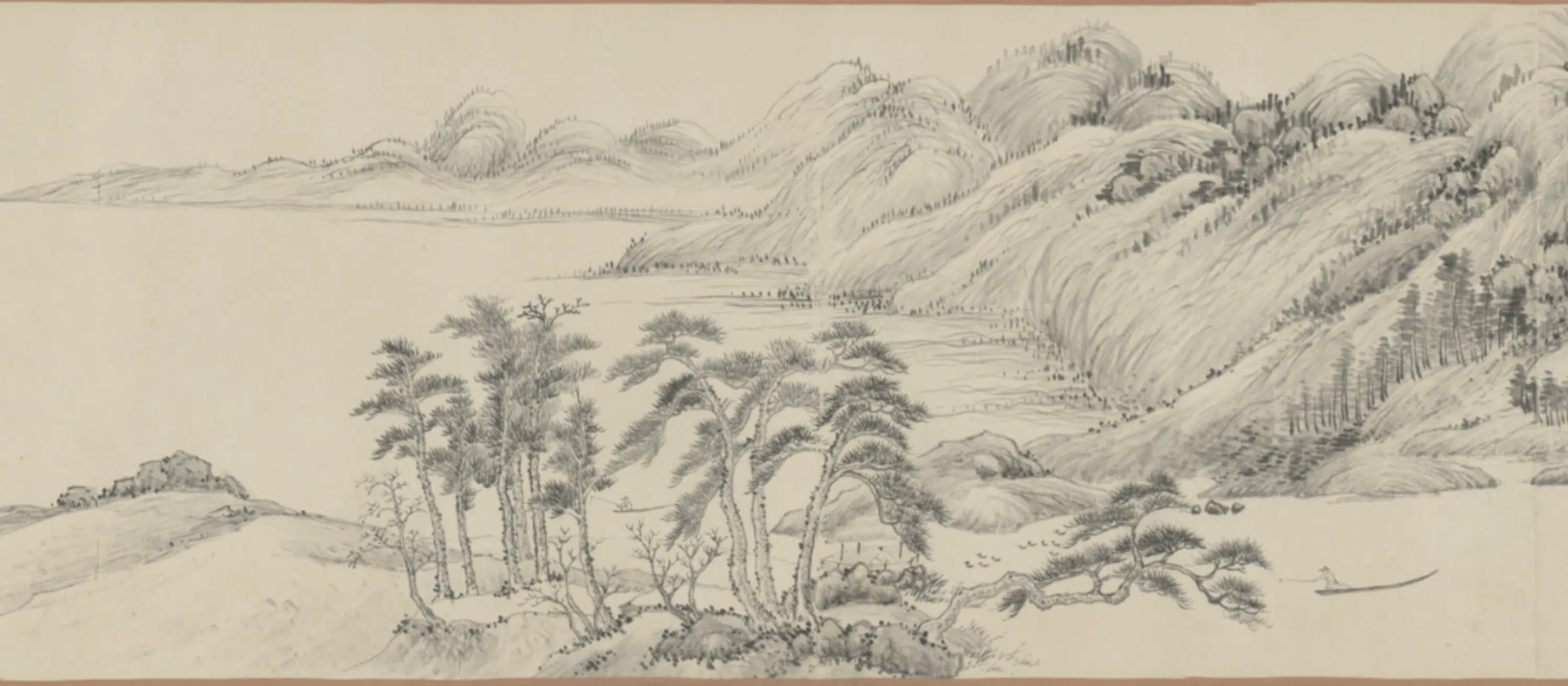 清代【王翚】《高树程仿临富春山居图卷》 第4张 清代【王翚】《高树程仿临富春山居图卷》 第4张