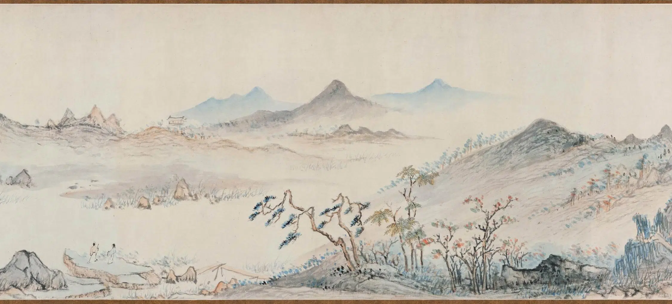明朝【赵左】《仿大痴秋山无尽图卷》 第7张