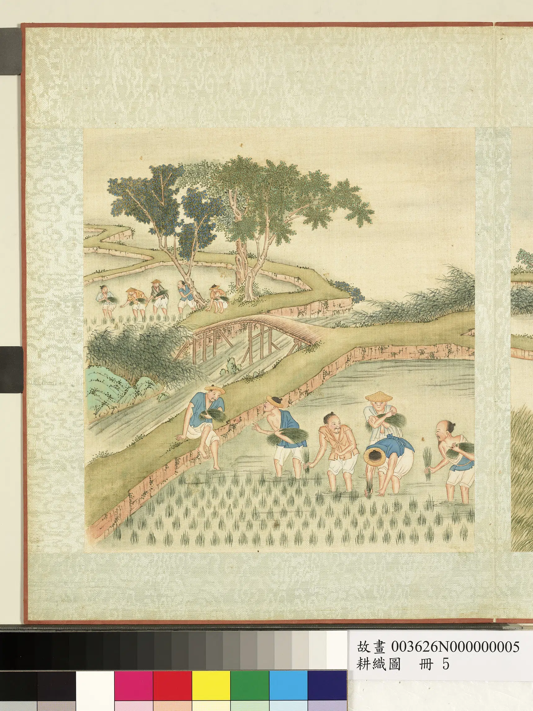 《耕织图册-插秧》