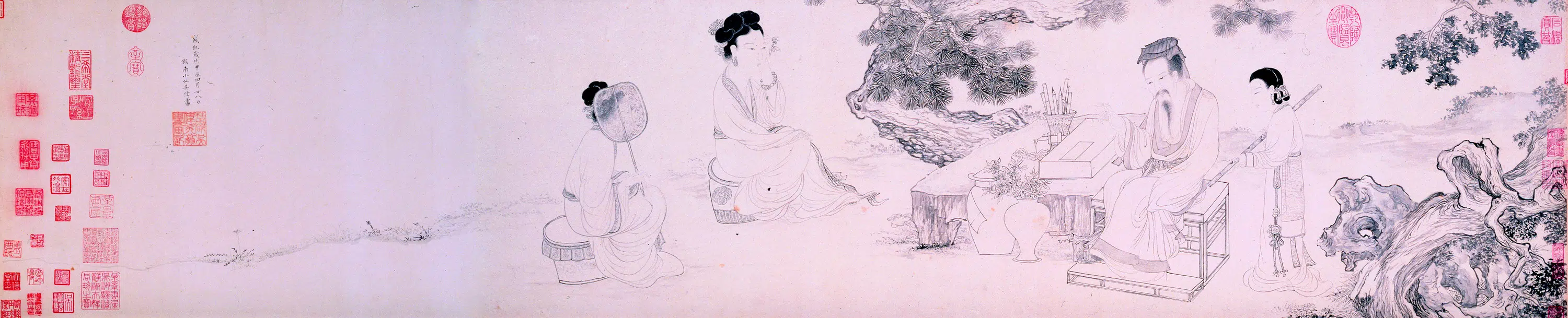 明朝【吴伟】《铁笛图卷》