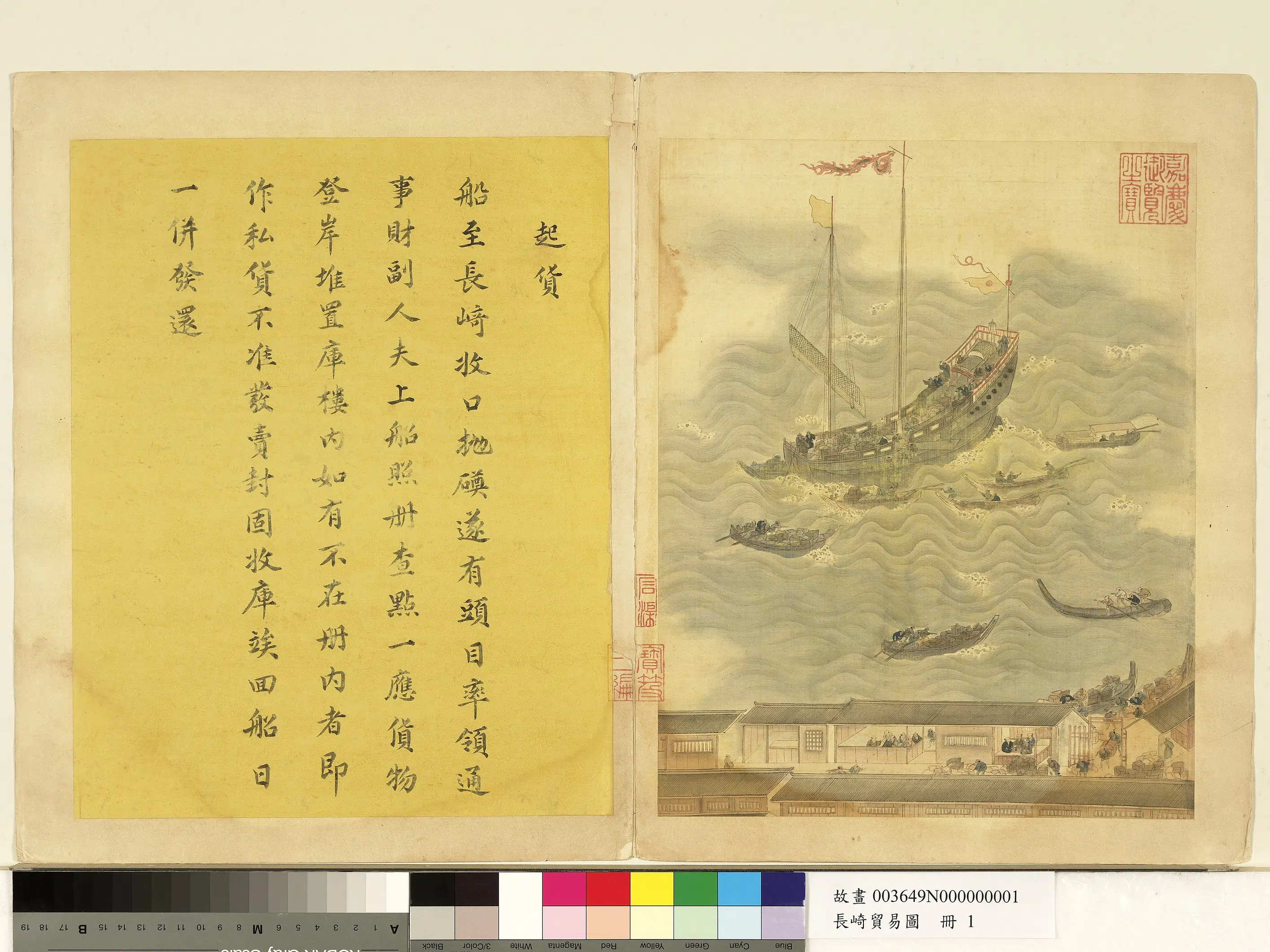 《长崎贸易图册-起货》