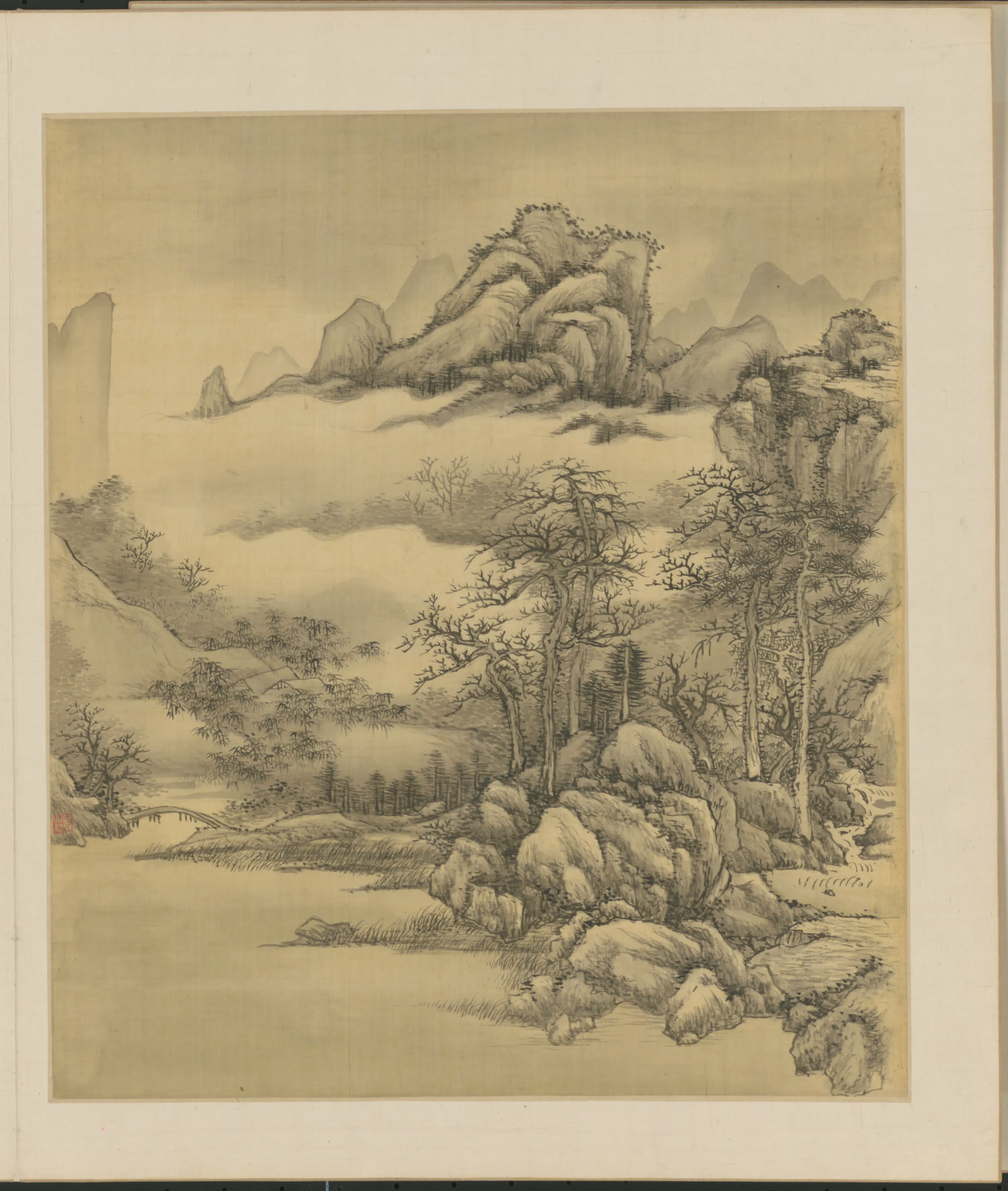 清代【王原祁】《山水册(12开)》 第6张 清代【王原祁】《山水册(12开)》 第6张