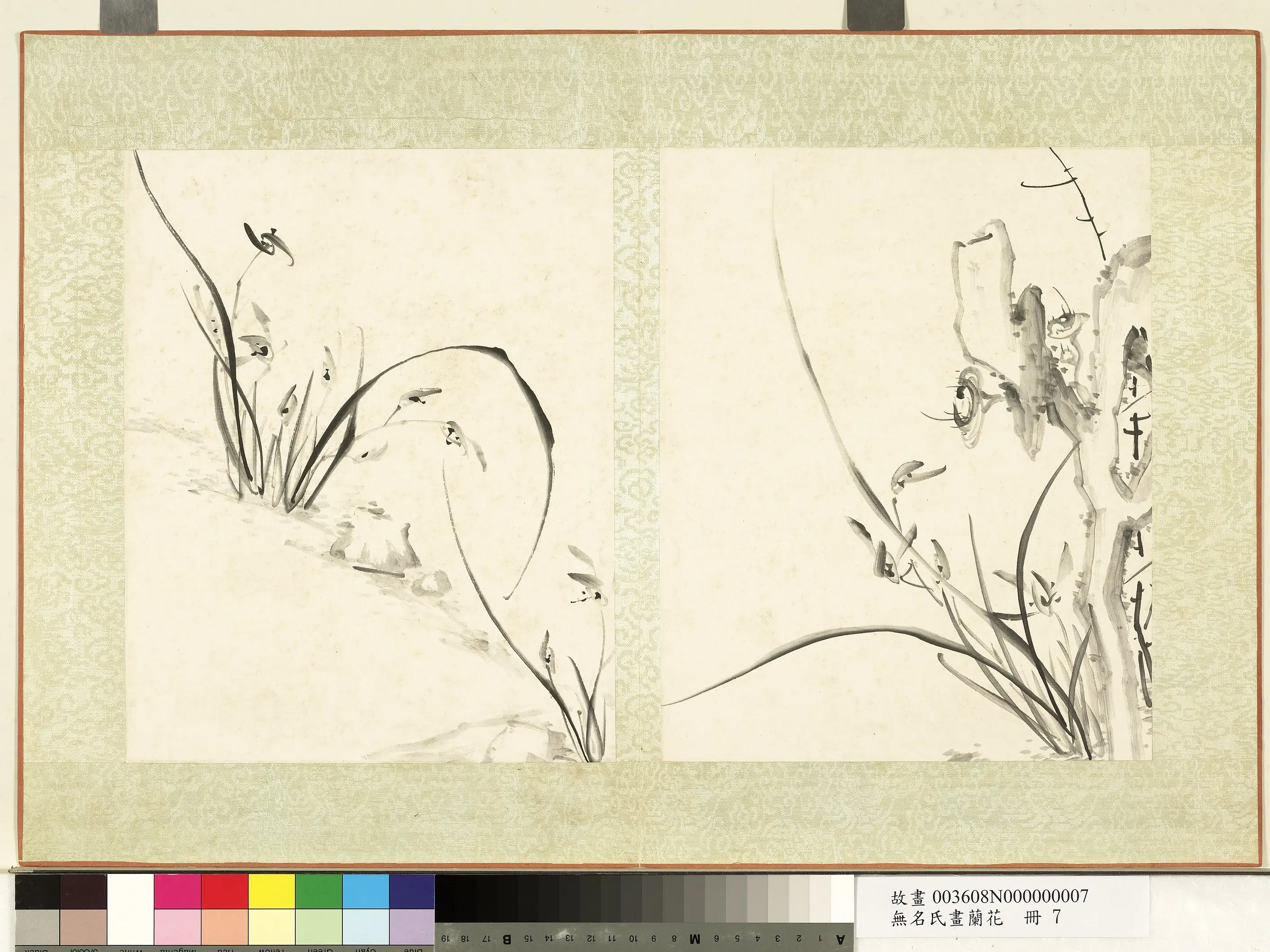 《无名氏画兰花册》 第7张 《无名氏画兰花册》 第7张