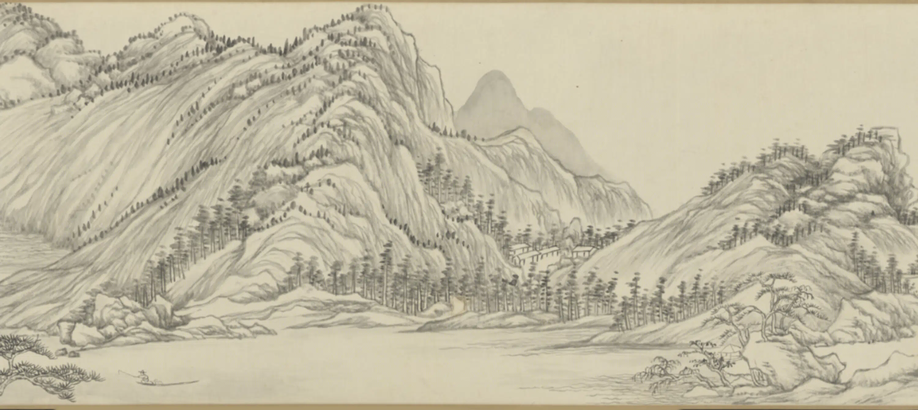 清代【方琮】《仿黄公望富春山图卷》 第4张 清代【方琮】《仿黄公望富春山图卷》 第4张
