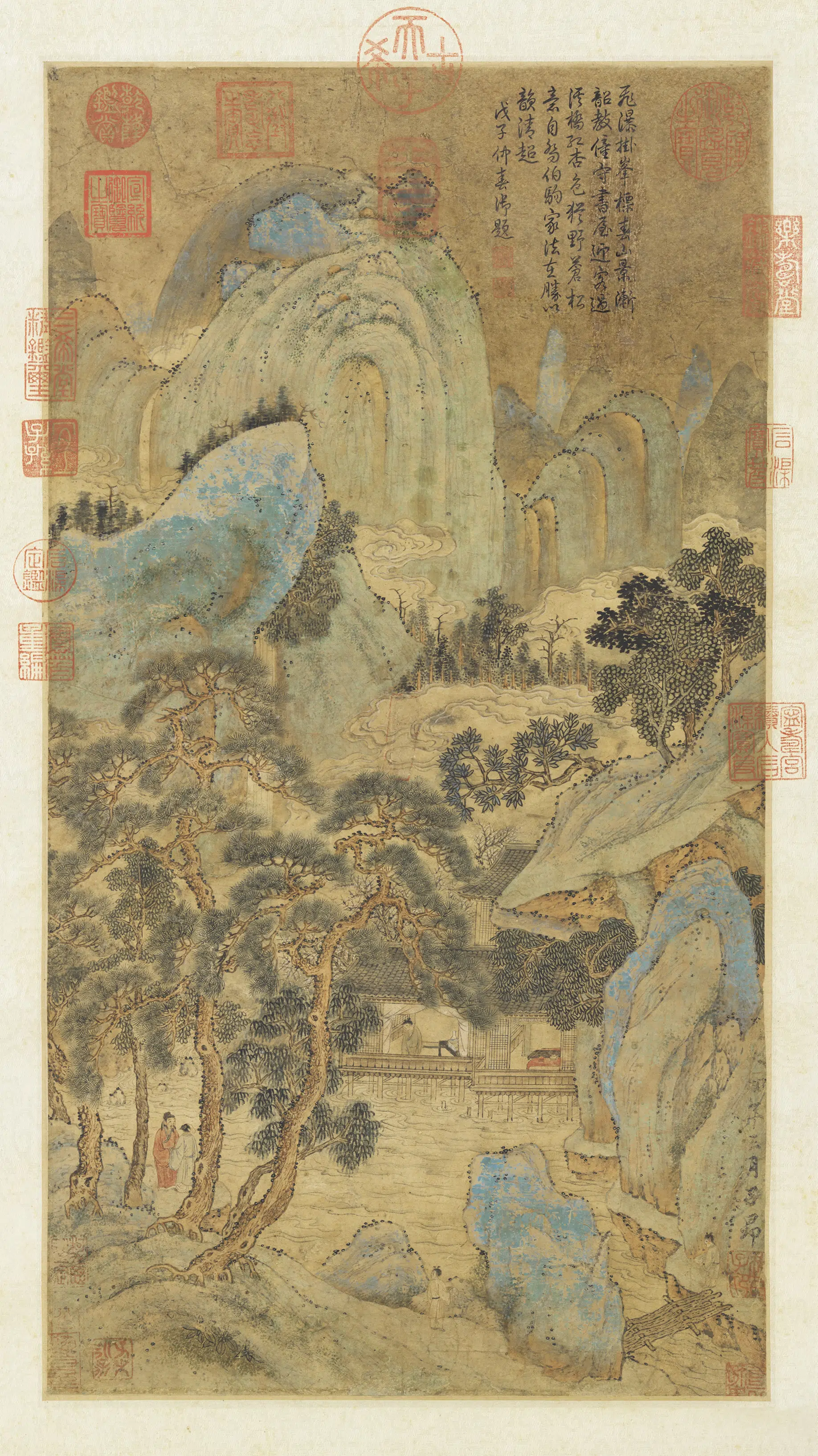 元朝【赵孟頫】《画山水图轴》