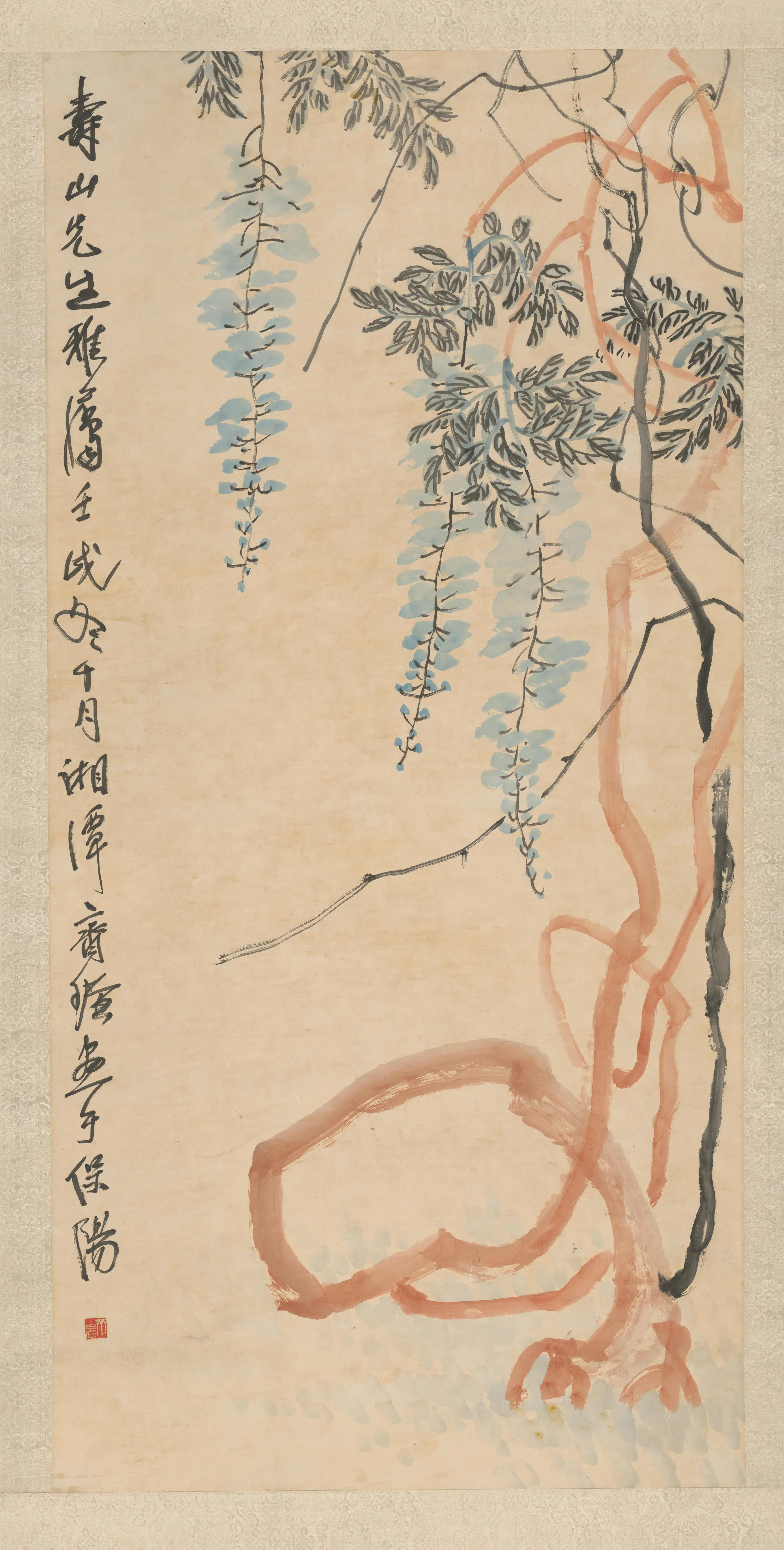 近现代【齐白石】《画藤轴》