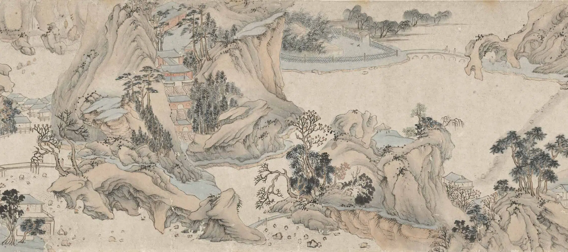 明朝【魏之璜】《千岩竞秀图卷》 第7张 明朝【魏之璜】《千岩竞秀图卷》 第7张