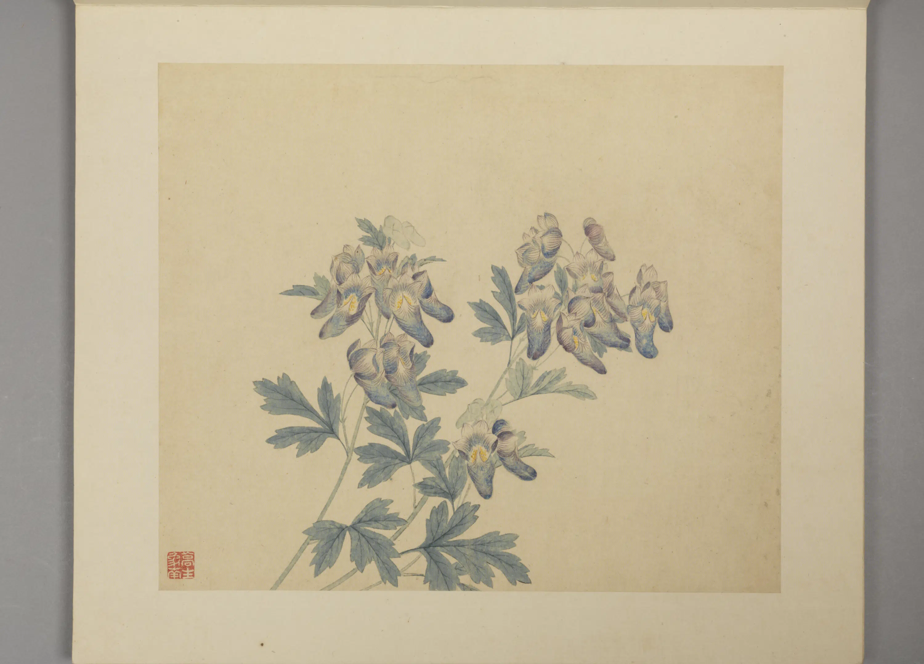 明朝【凌必正】《花鸟册》 第11张