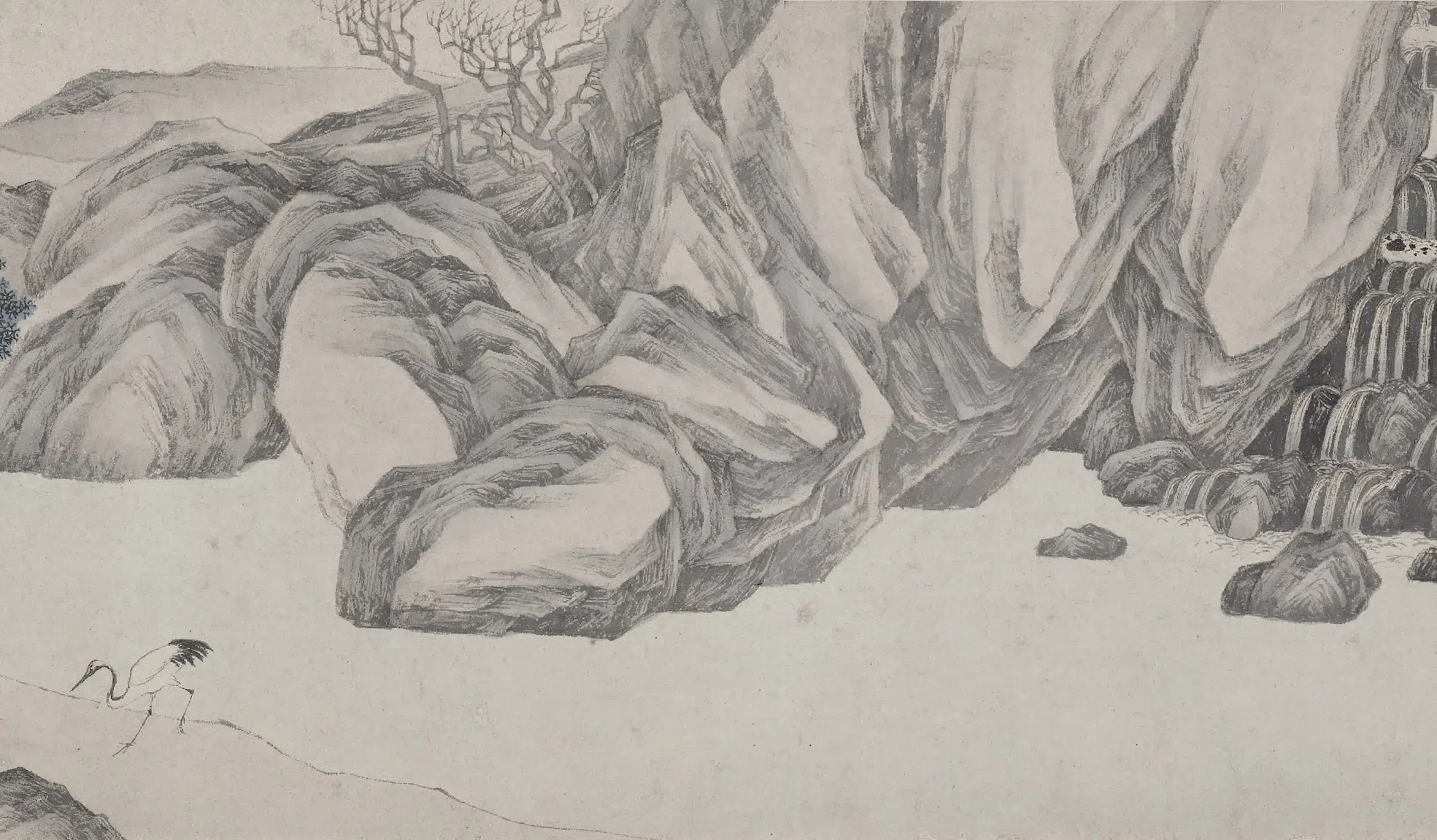 明朝【唐寅-伯虎】《款鹤图卷》 第2张