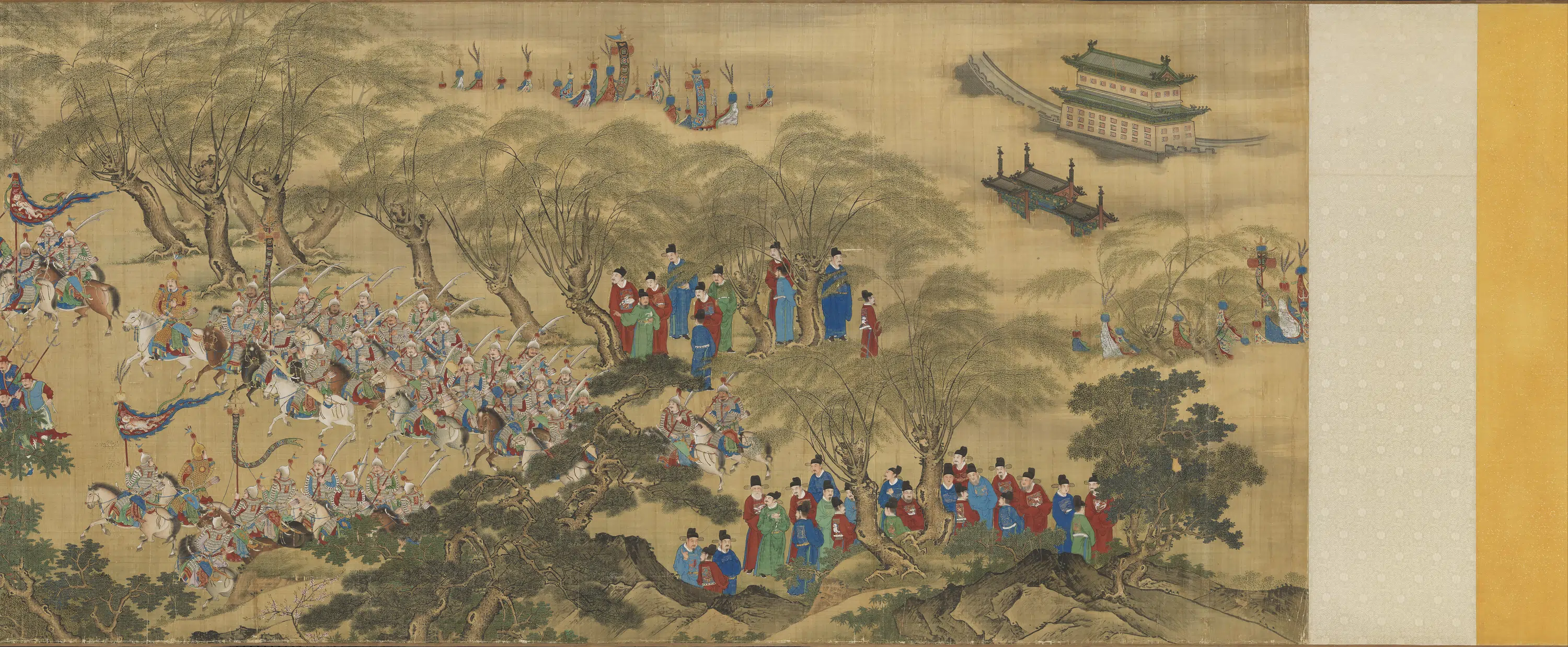 明朝《明人画出警图卷》 第4张 明朝《明人画出警图卷》 第4张