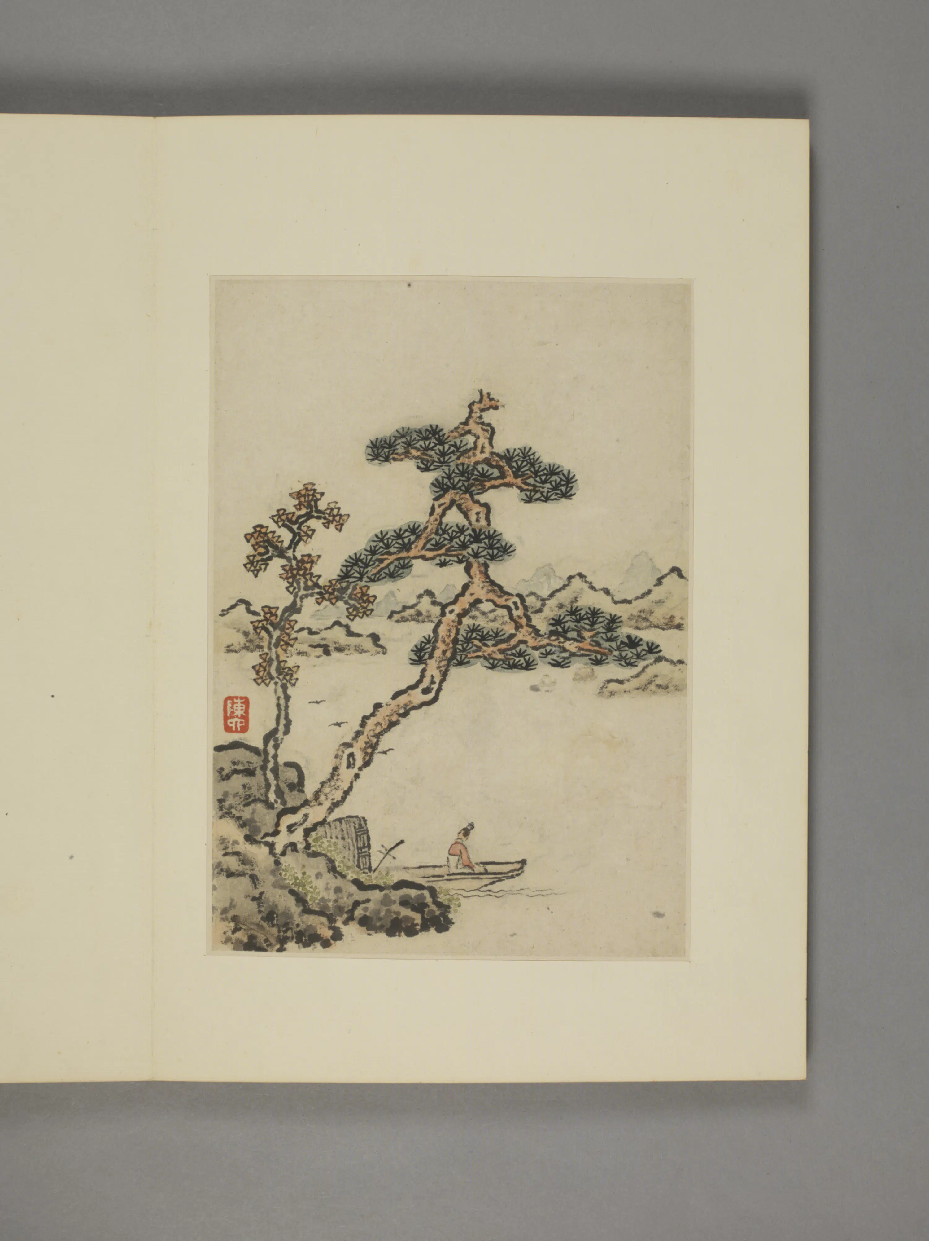 清代【陈字】《杂画册（7开）》 第3张