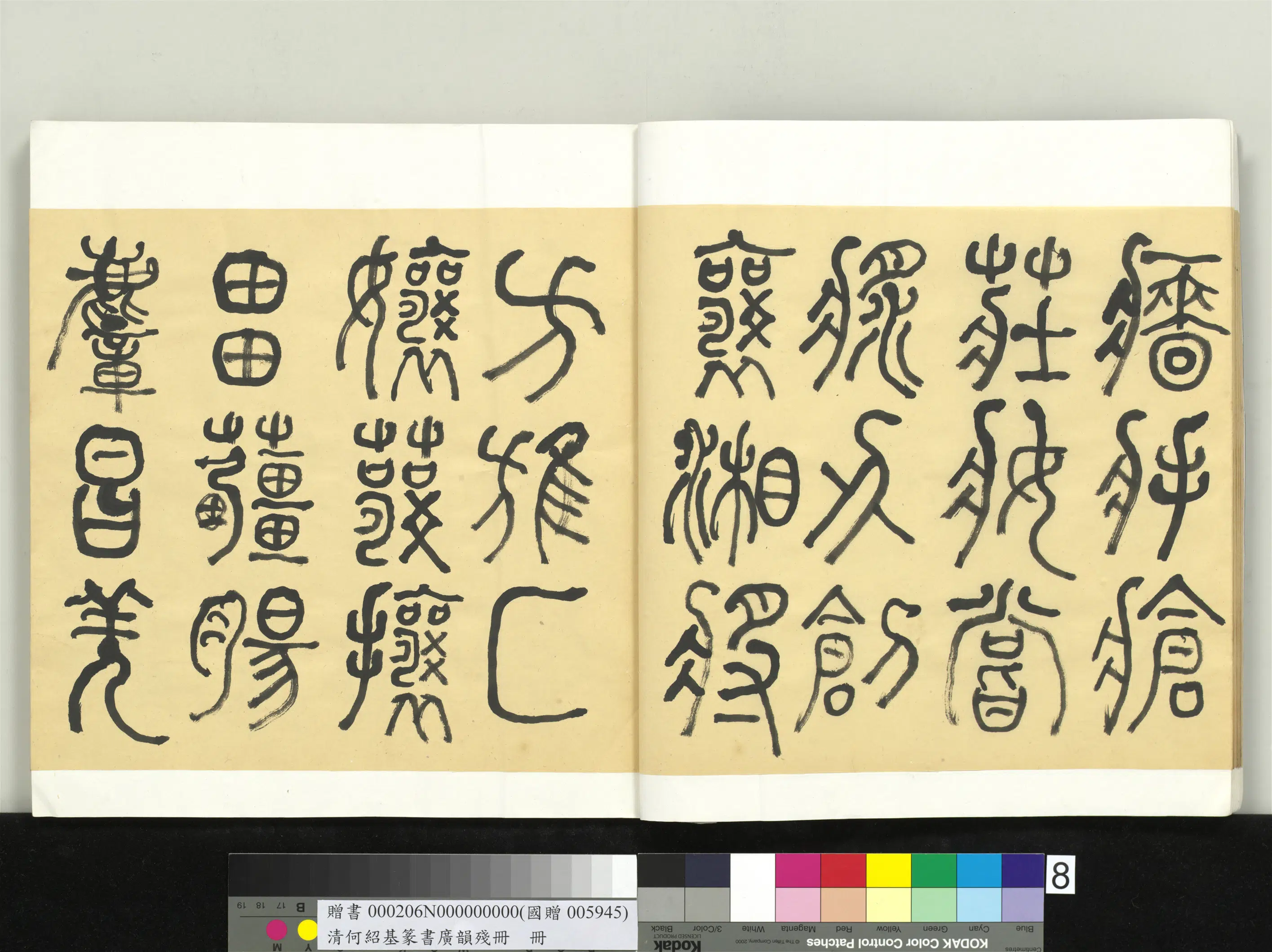 清代【何绍基】《篆书广韵册》 第8张