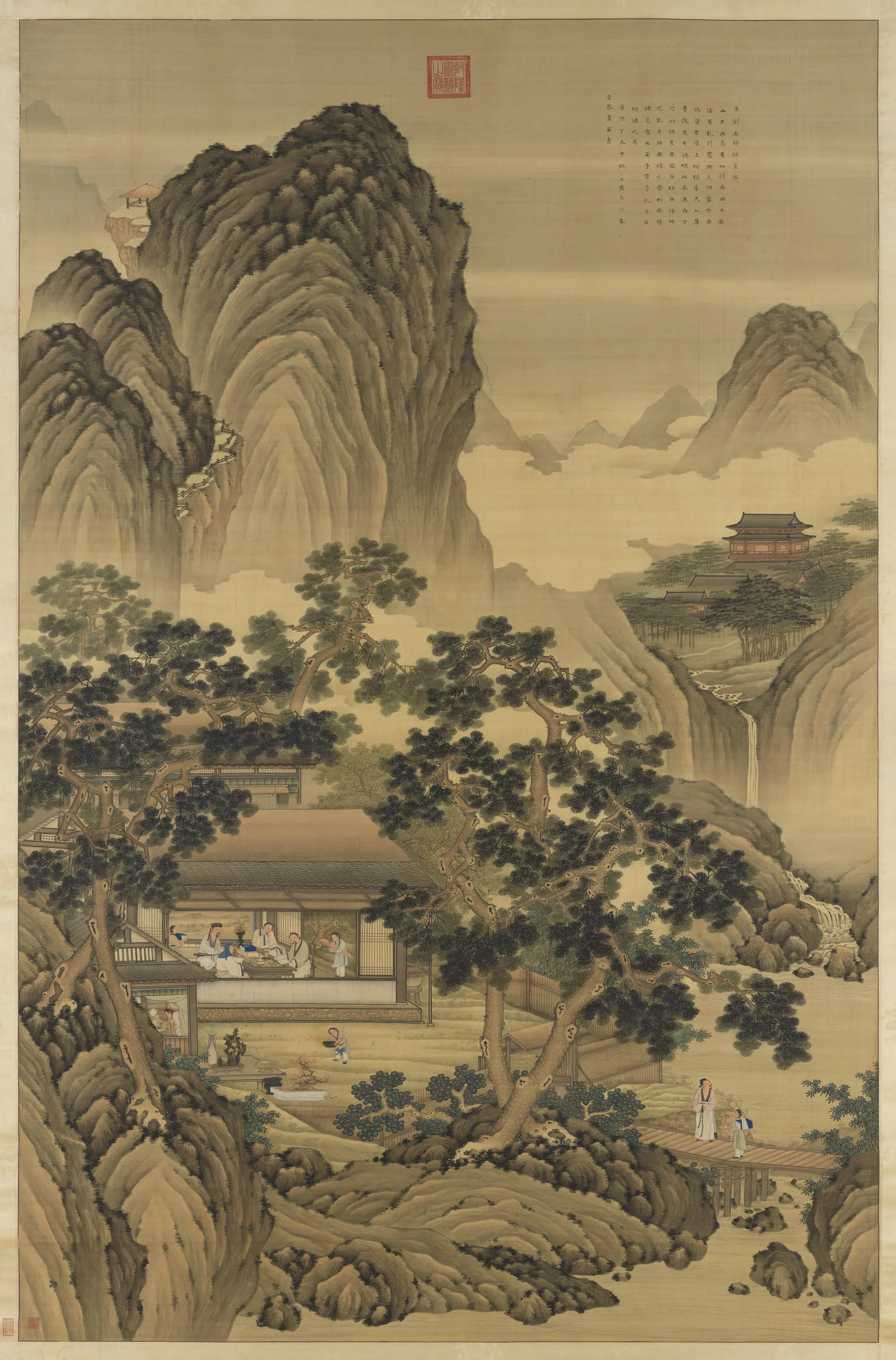 清代【黄应谌】《陋室铭图轴》 第1张