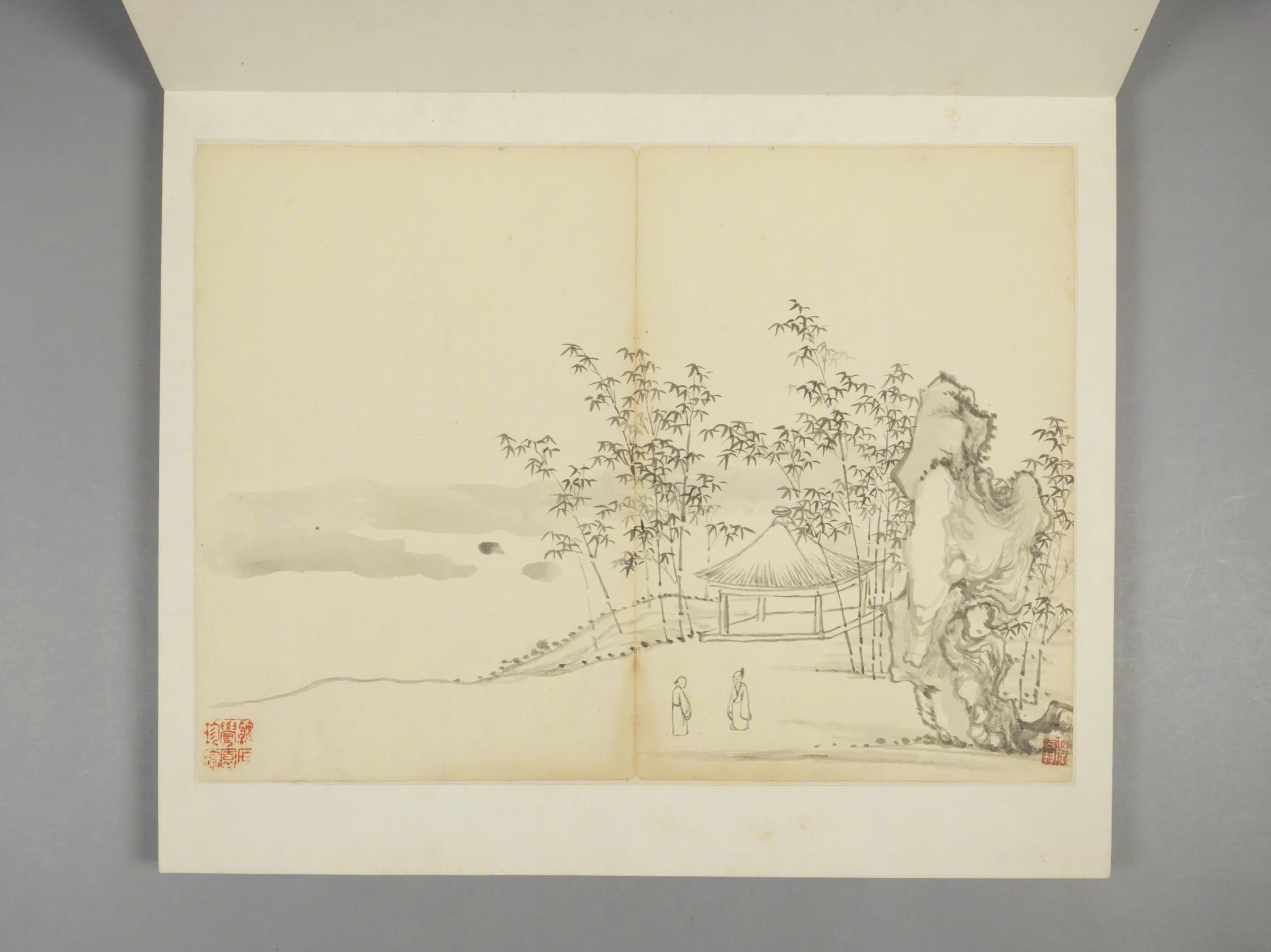 清代【张宗苍】《与张冾山水合绘册(9开)》 第3张 清代【张宗苍】《与张冾山水合绘册(9开)》 第3张